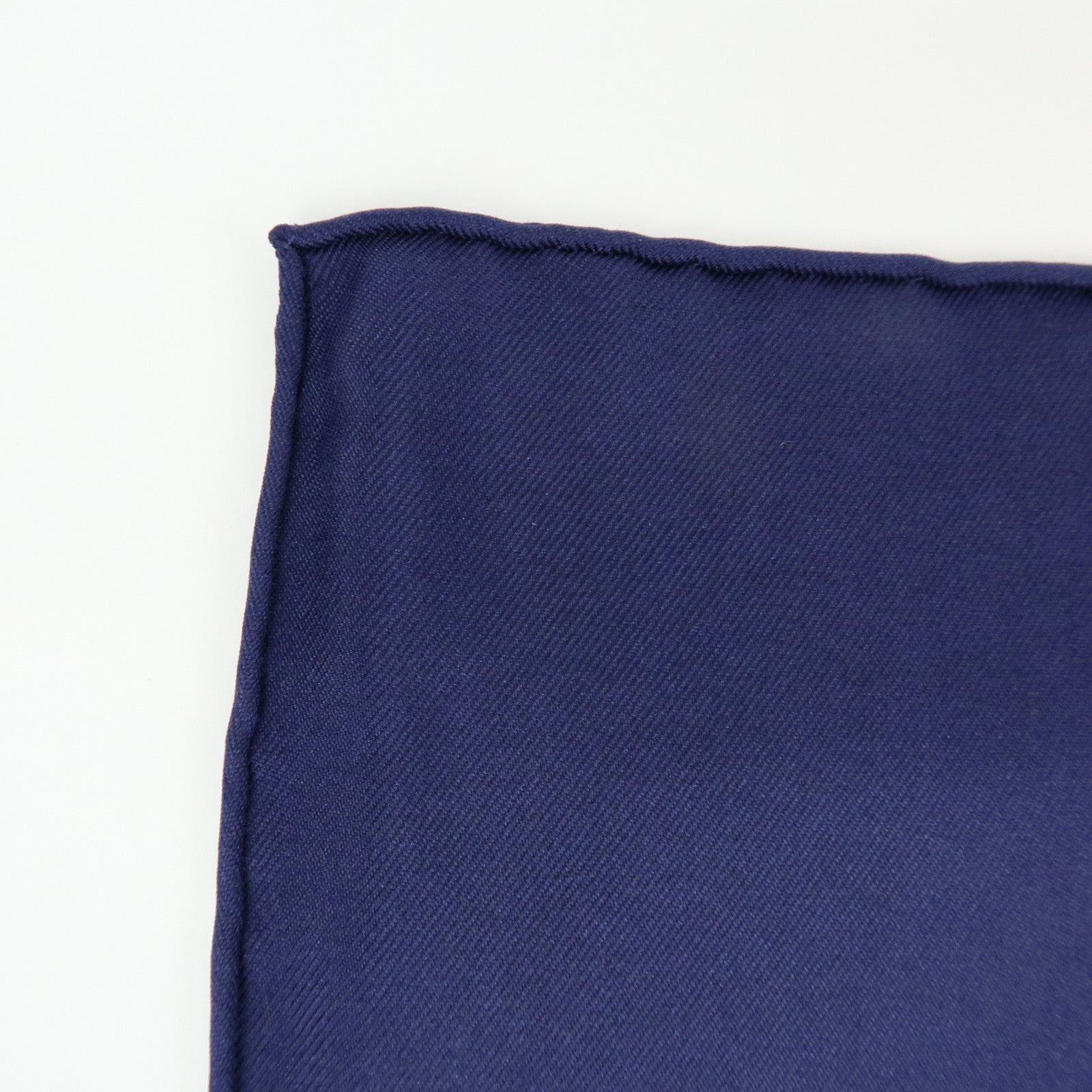 HERMES Carre 70 Silk 100% Scarf Tattersalles Navy Beige