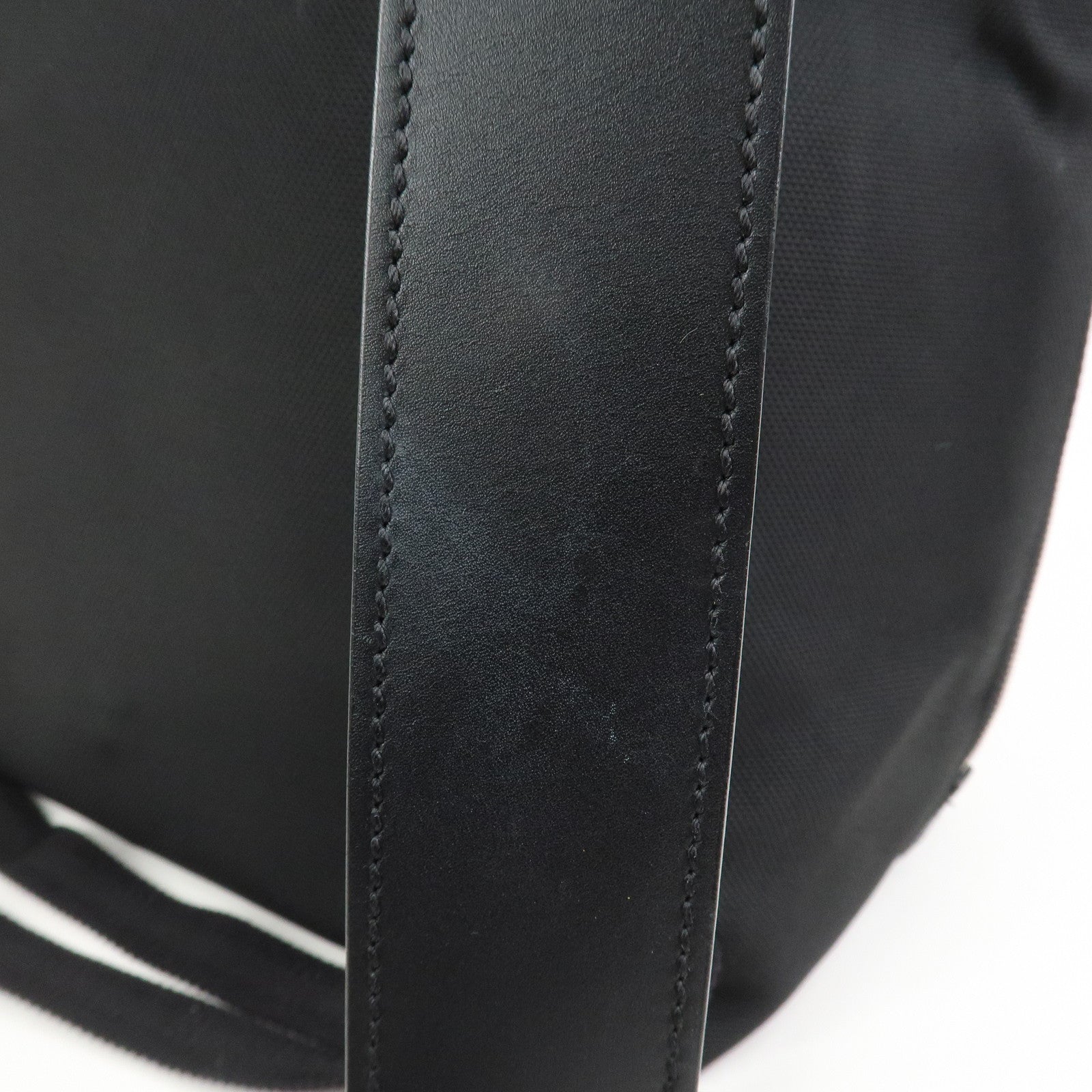 GUCCI Sherry Canvas Leather Backpack Rucksack Black 619749