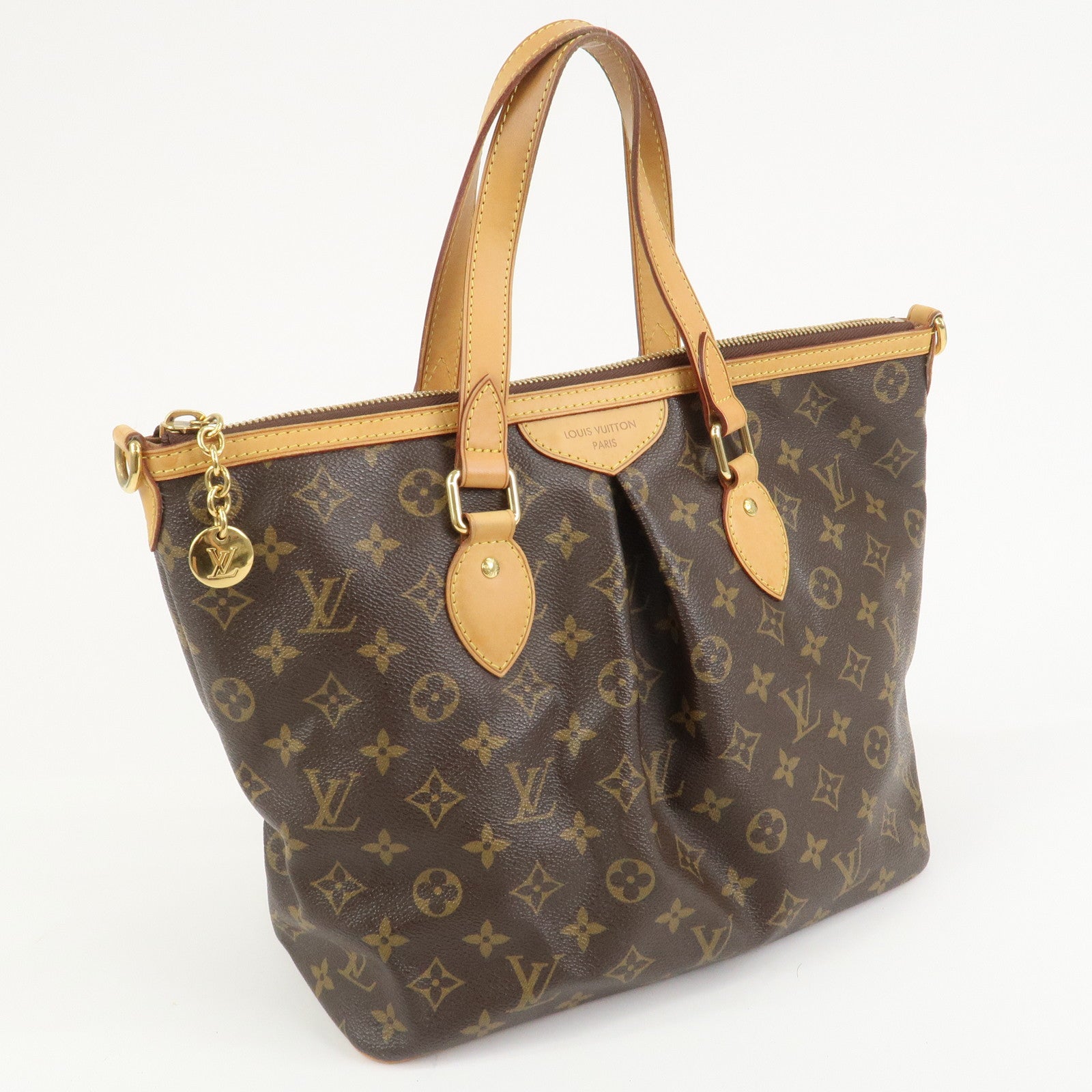 Louis Vuitton Monogram Palermo PM 2Way Bag Hand Bag Brown M40145