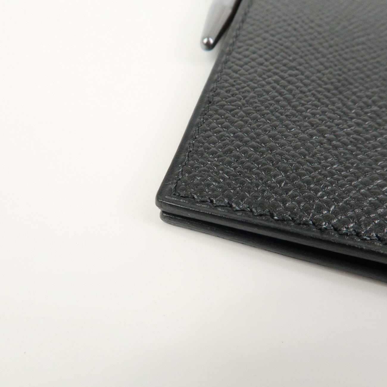 HERMES Epsom Leather Vision Agenda Planner Cover □B Stamped Black