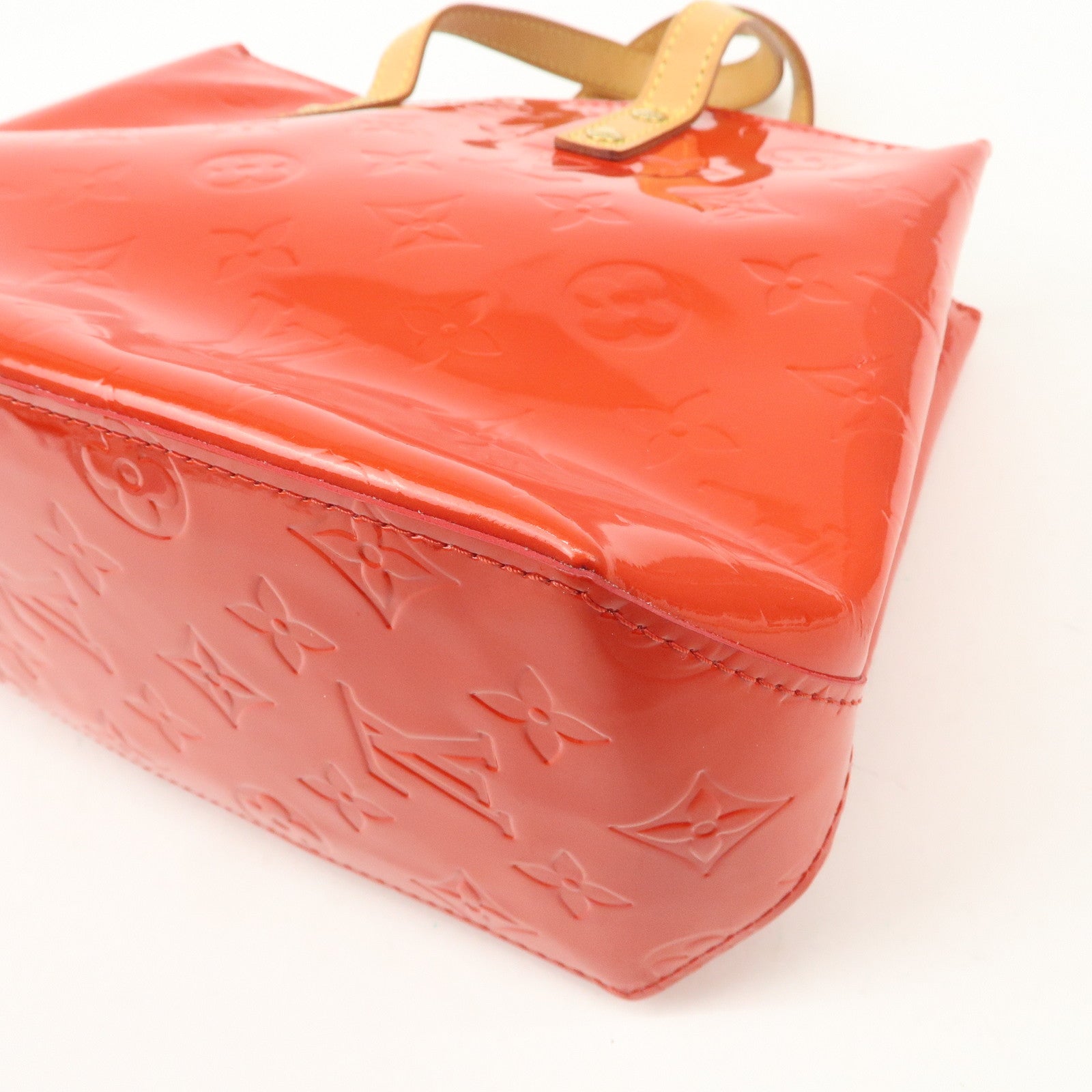 Louis Vuitton Monogram Vernis Lead PM Hand Bag Rouge M91088 Used
