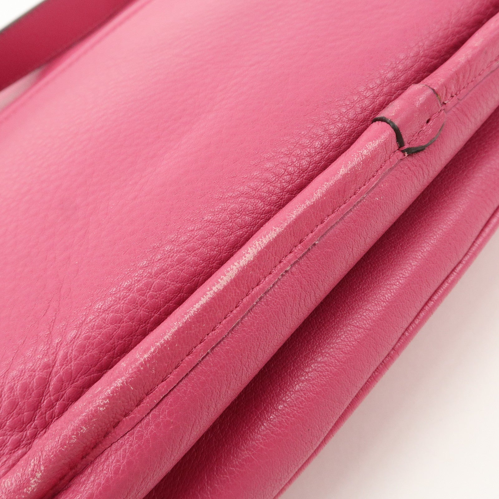 LOEWE Heritage Leather Shoulder Bag Crossbody Bag Pink