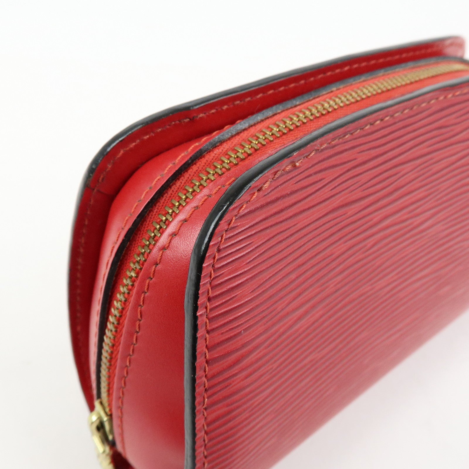 Louis Vuitton Epi Dauphine PM Leather Pouch Castillian Red M48447