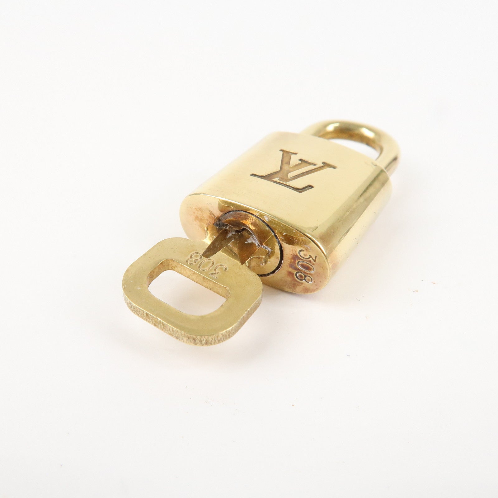 Louis Vuitton Set of 10 Lock & Key Cadena Key Lock Used