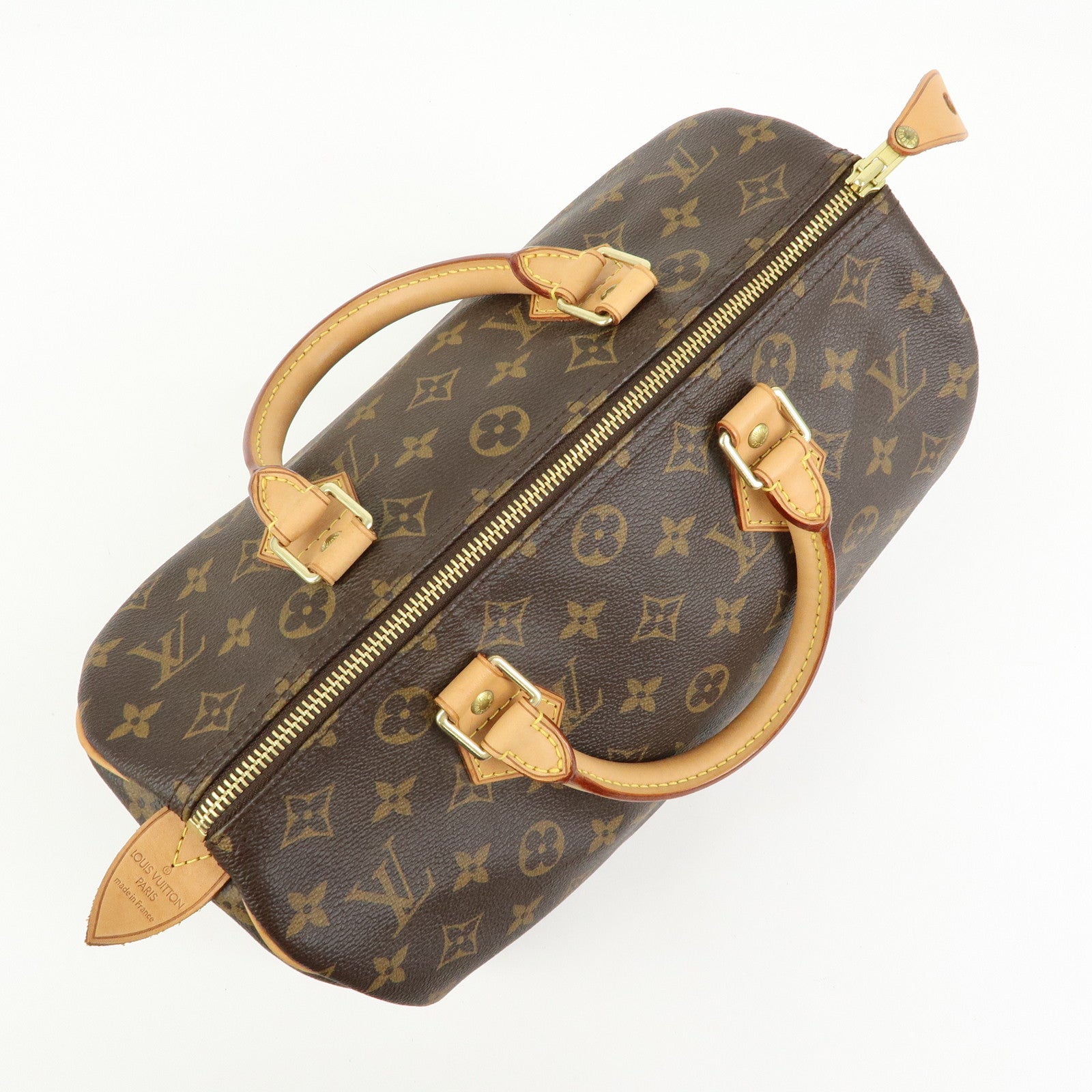 Louis Vuitton Monogram Speedy 30 Boston Bag Hand Bag Brown M41526