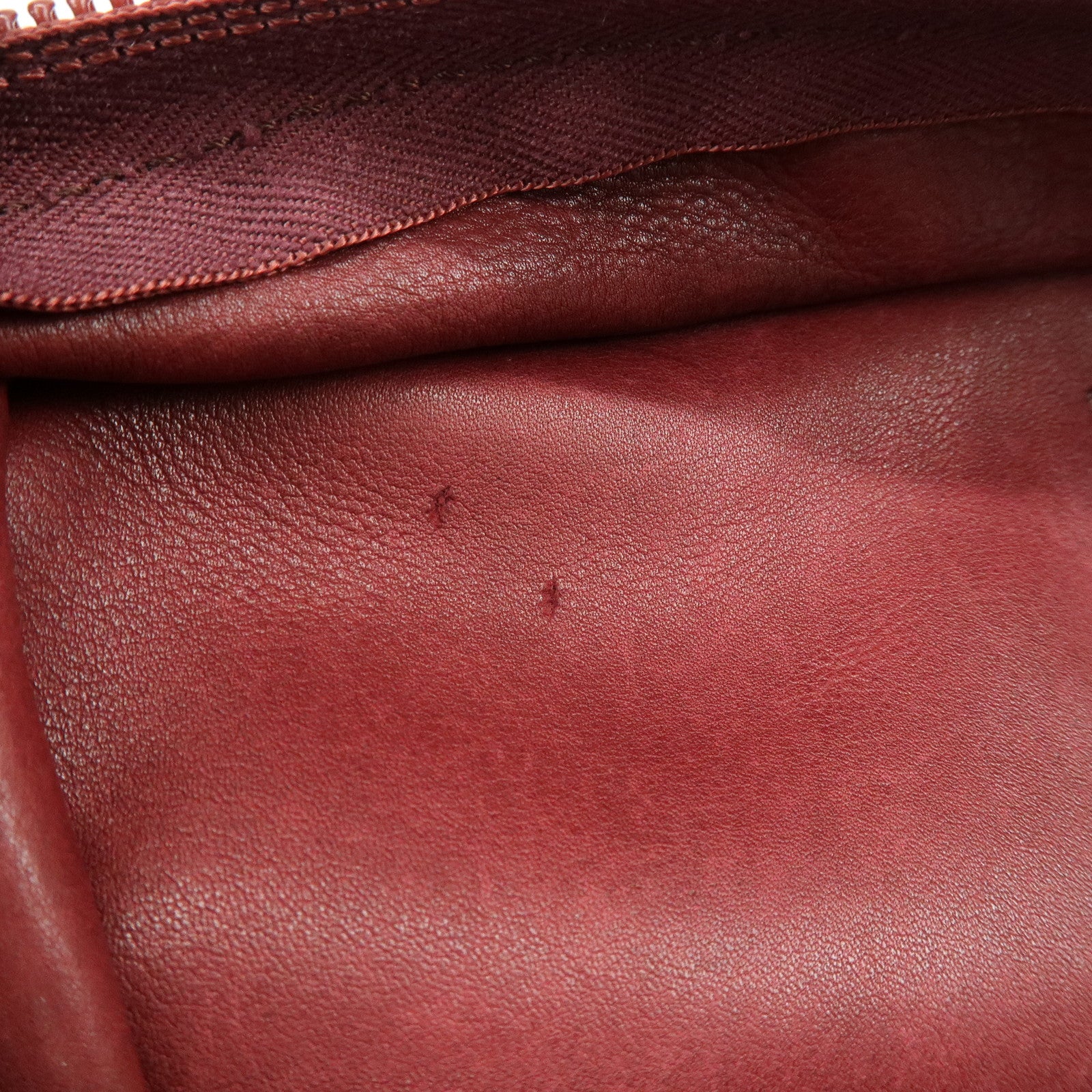 Loewe Anagram Amazona 40 Suede Leather Hand Bag Red Brown