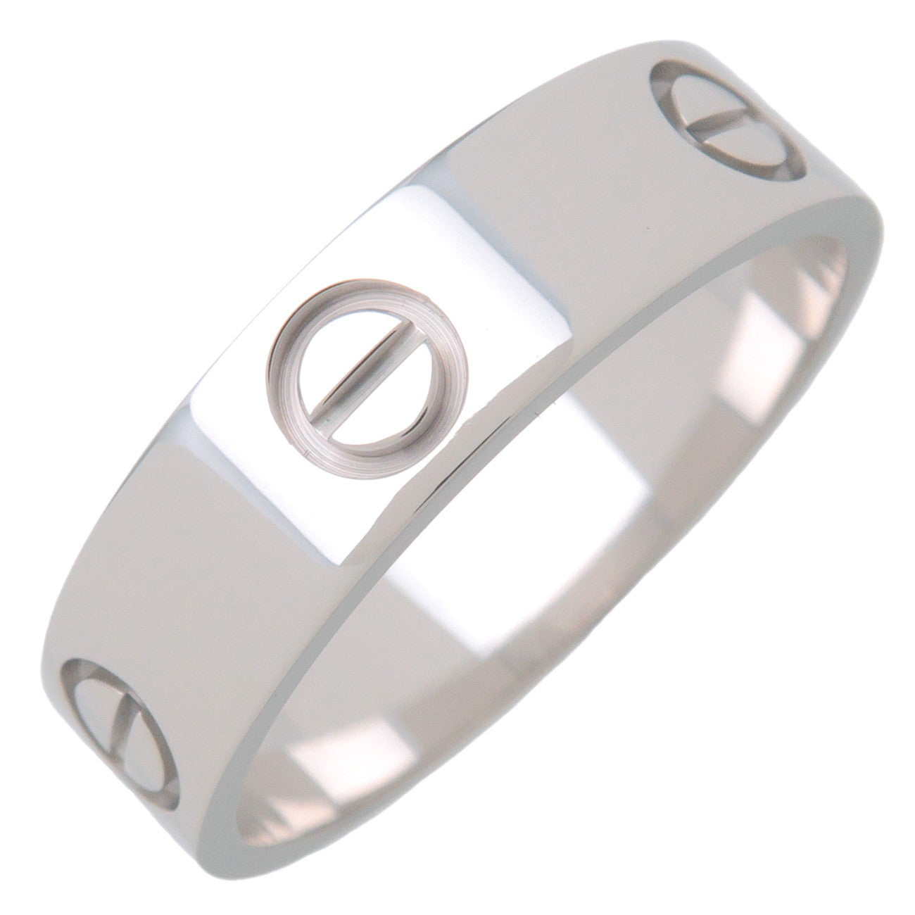 Cartier Love Ring #60 K18WG White Gold US9-9.5 EU60 HK21 Used