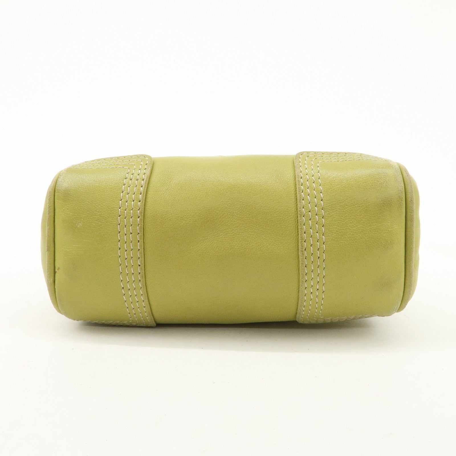 LOEWE Anagram Leather Micro Amazona 2Way Shoulder Bag Green Used