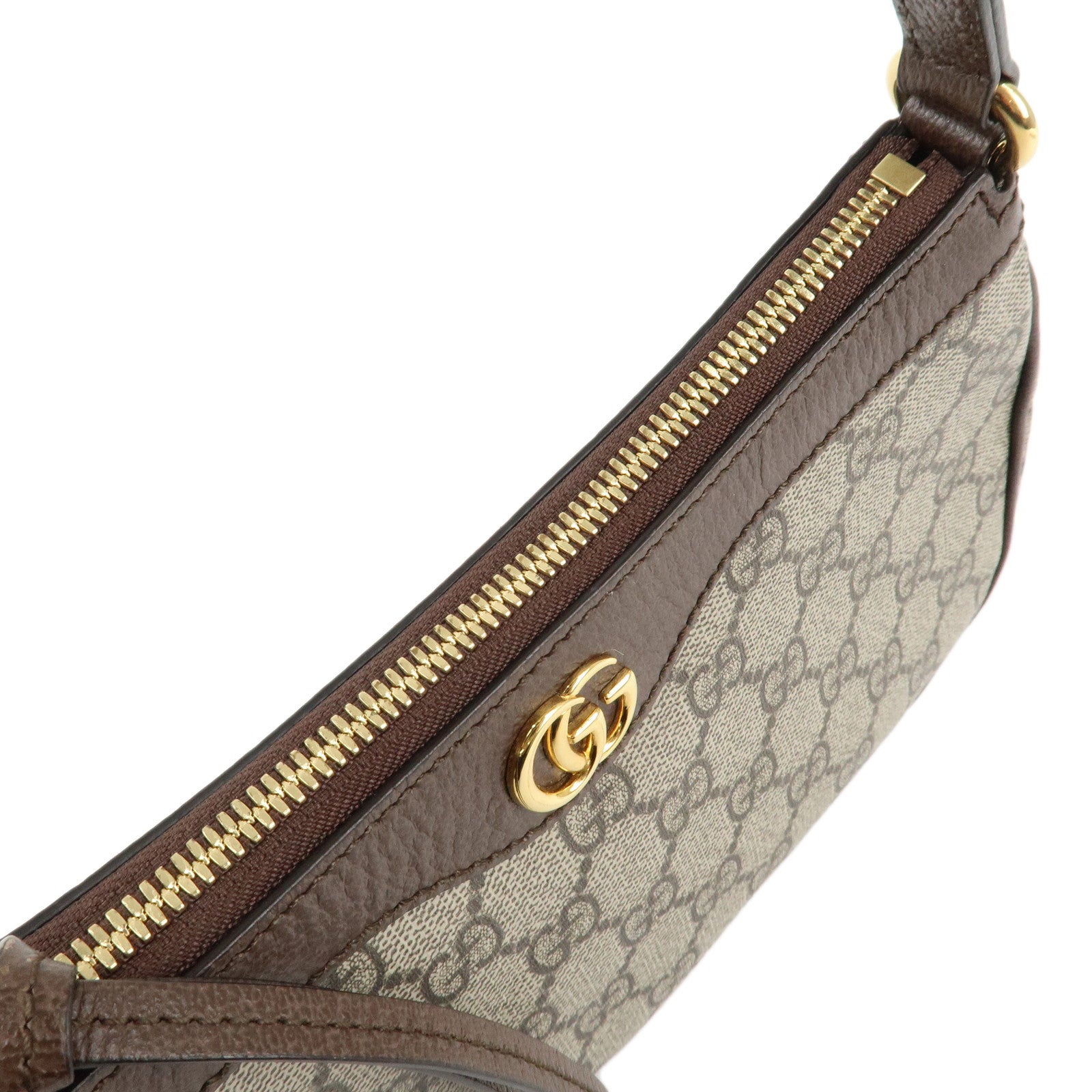 GUCCI Ophidia GG Supreme Leather Shoulder Bag Beige Brown 135145 Used