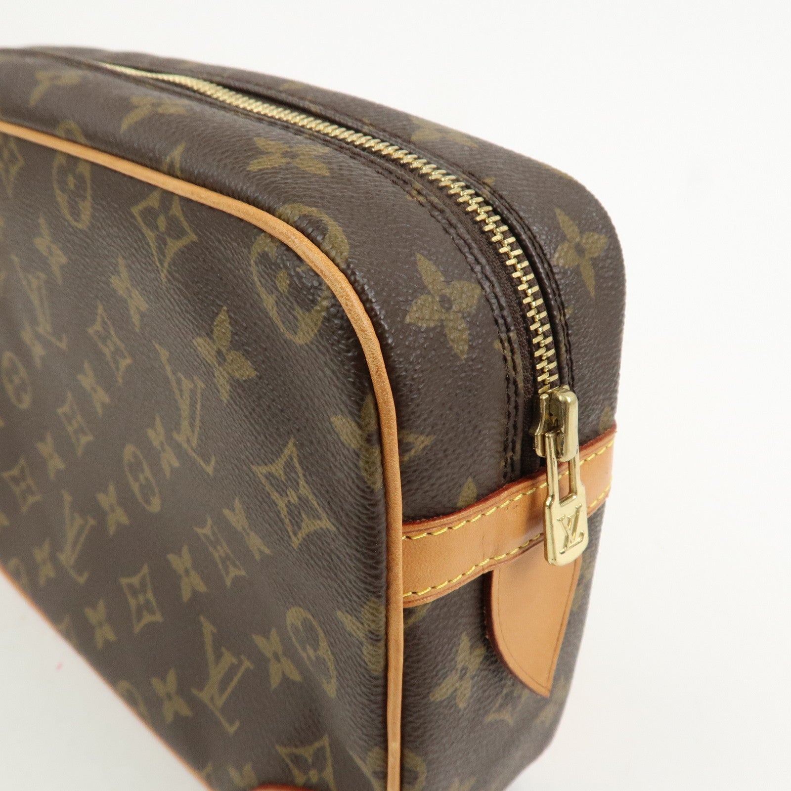 Louis Vuitton Monogram Compiegne 28 Pouch Clutch Bag Brown M51845