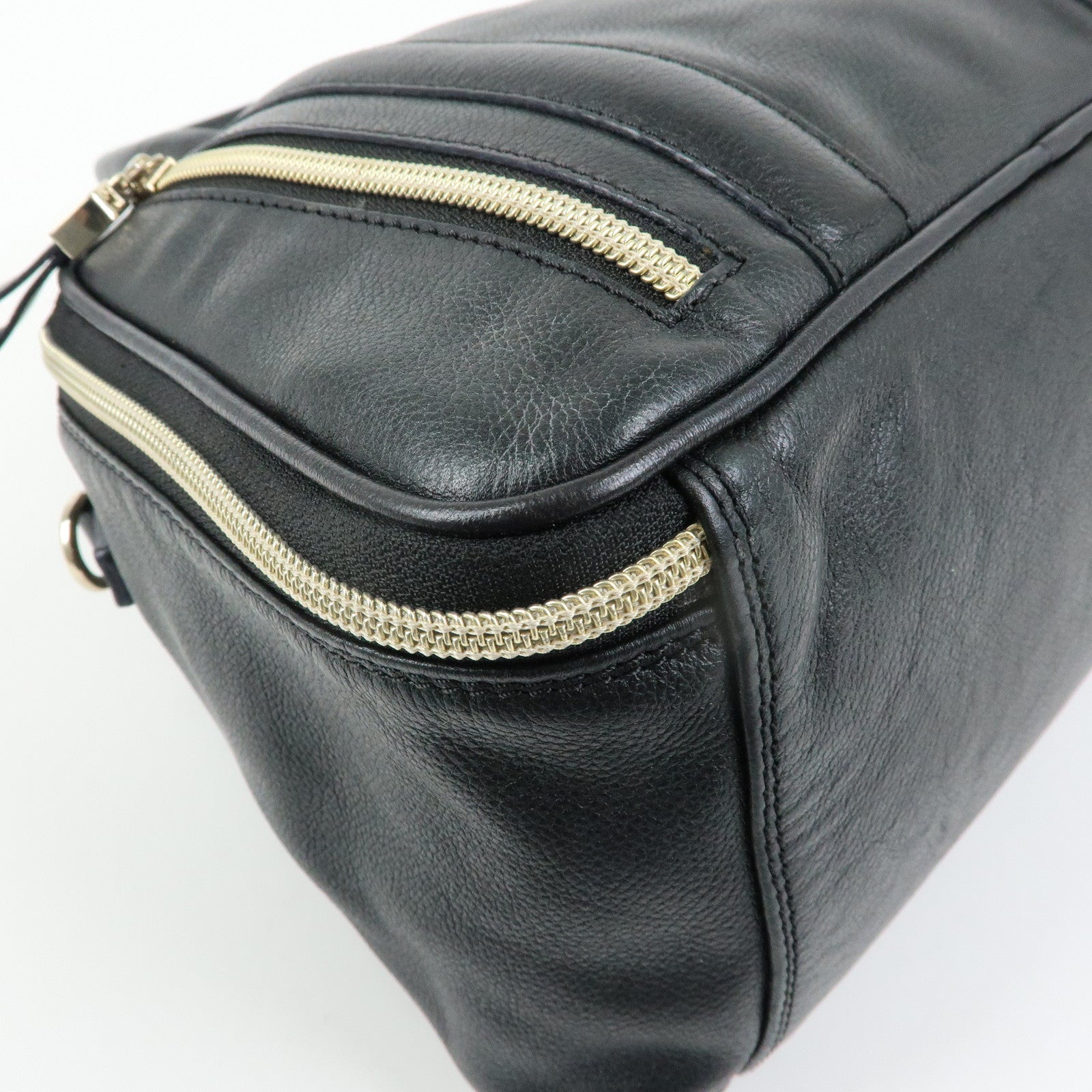 Chloe See By Chloe Leather 2Way Bag Shoulder Bag Hand Bag Black