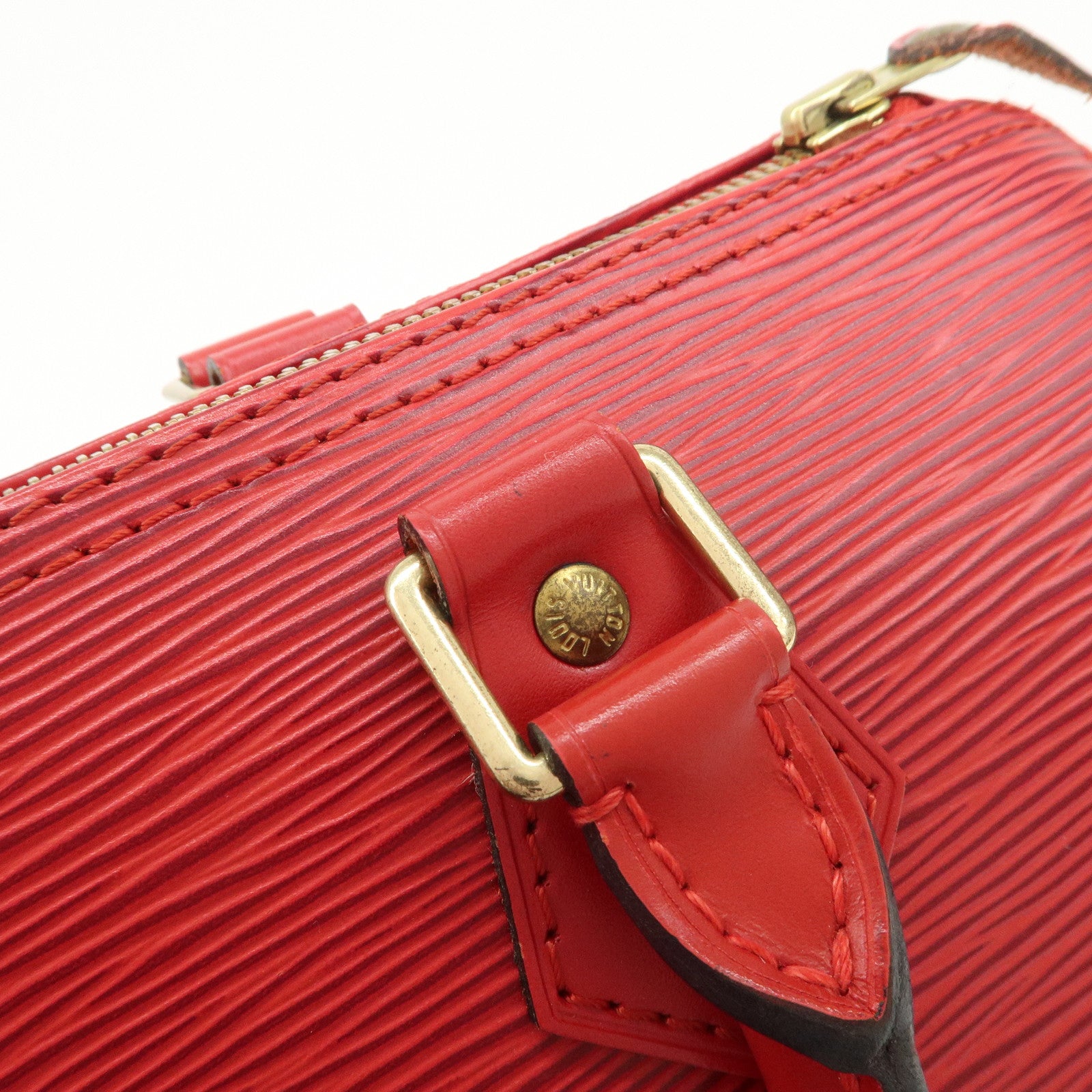 Louis Vuitton Epi Speedy 25 Hand Bag Castilian Red M43017