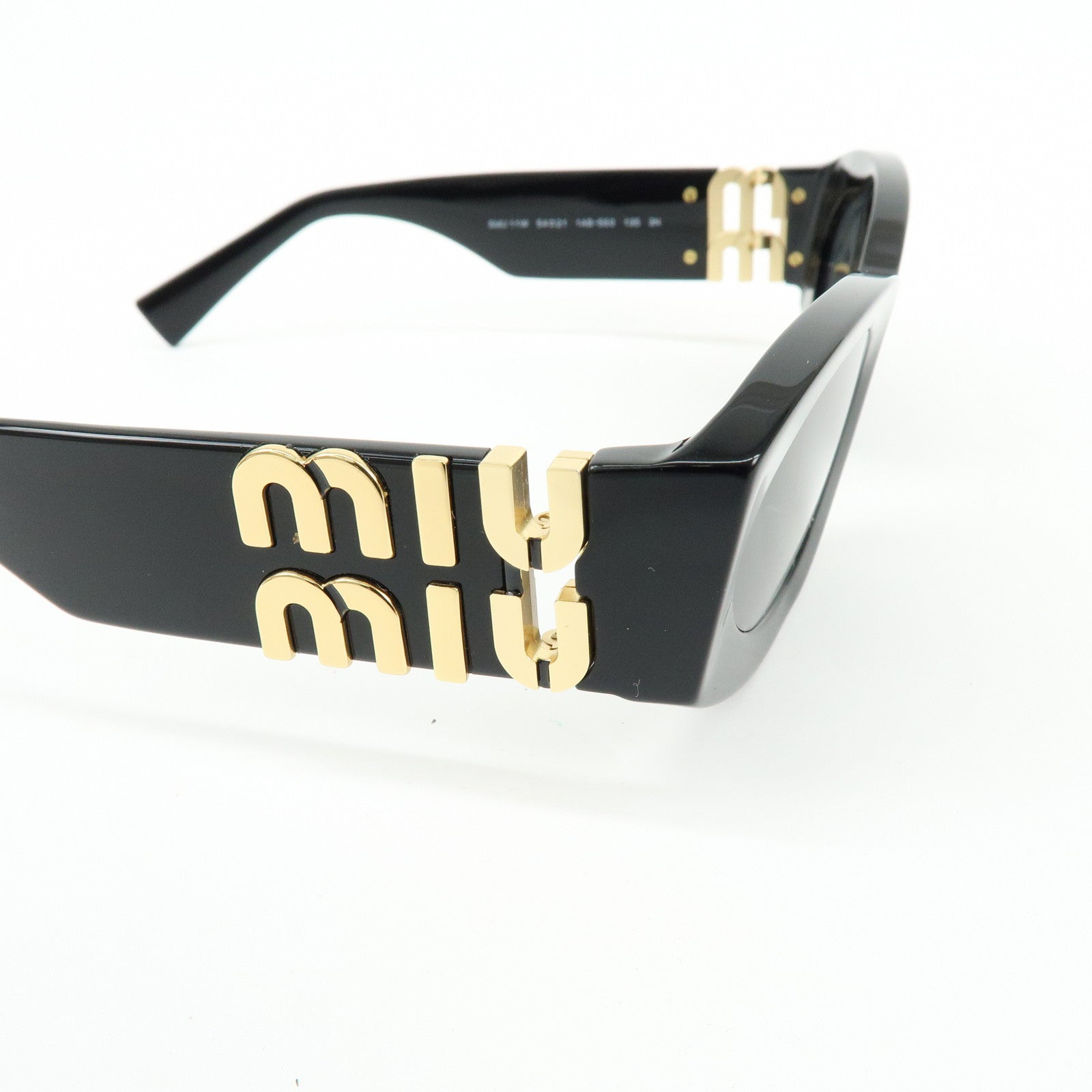 MIU MIU Logo Plastic Sunglasses Black SMU 11W 54□211AB-5S0 135 3N
