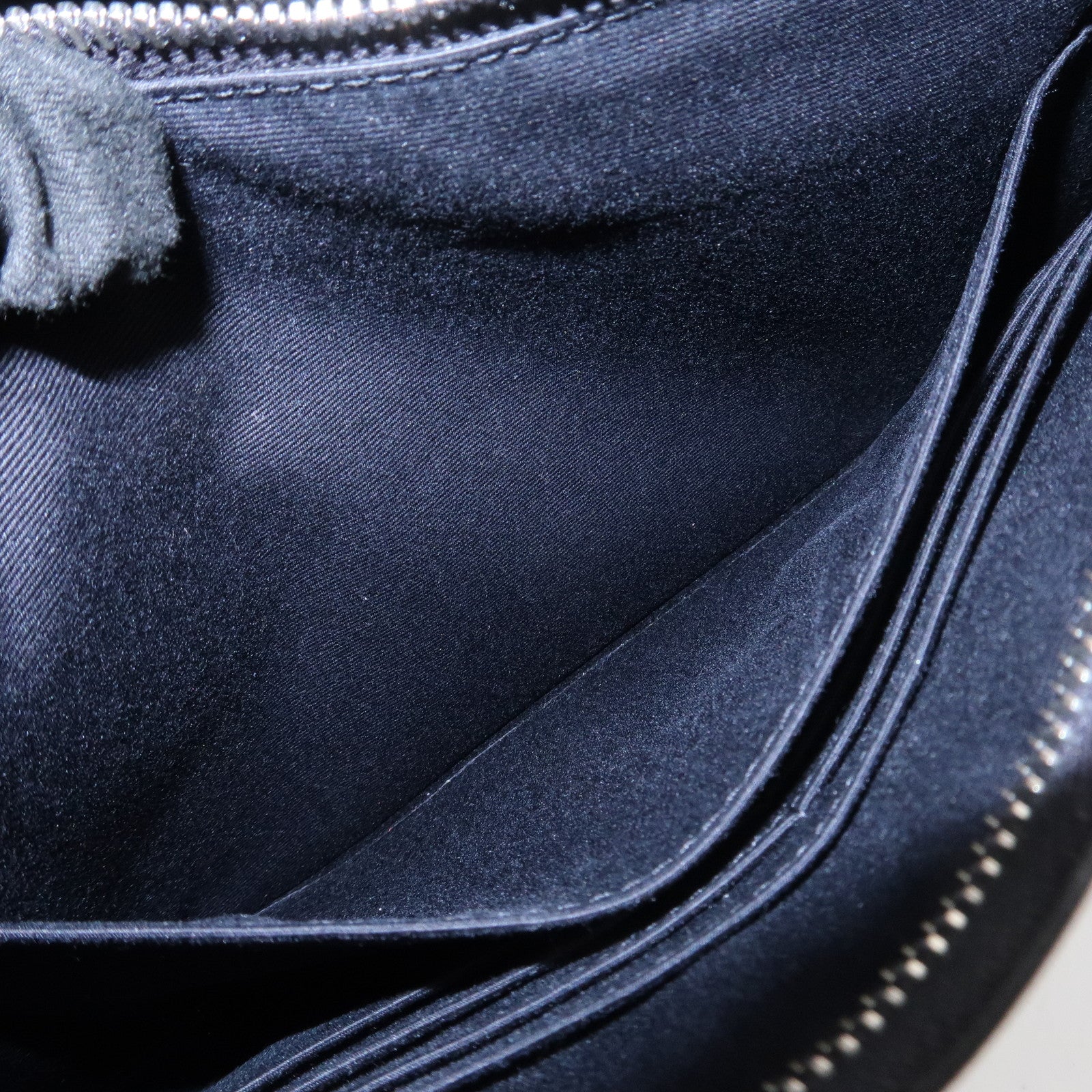 SAINT LAURENT PARIS Logo Leather Clutch Bag Black