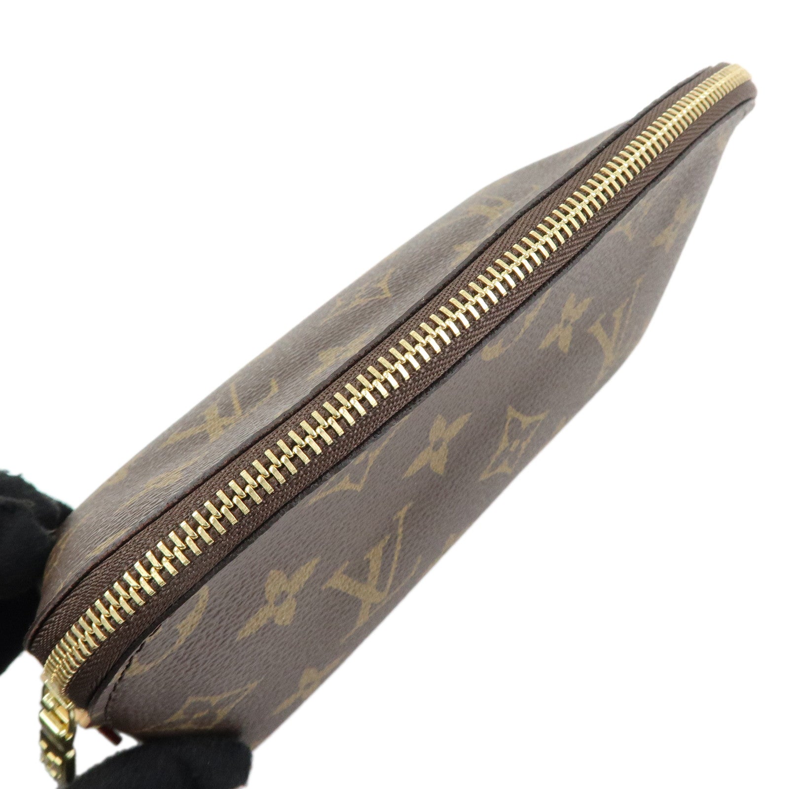 Louis Vuitton Monogram Pochette Cosmetic PM Pouch Brown M47515