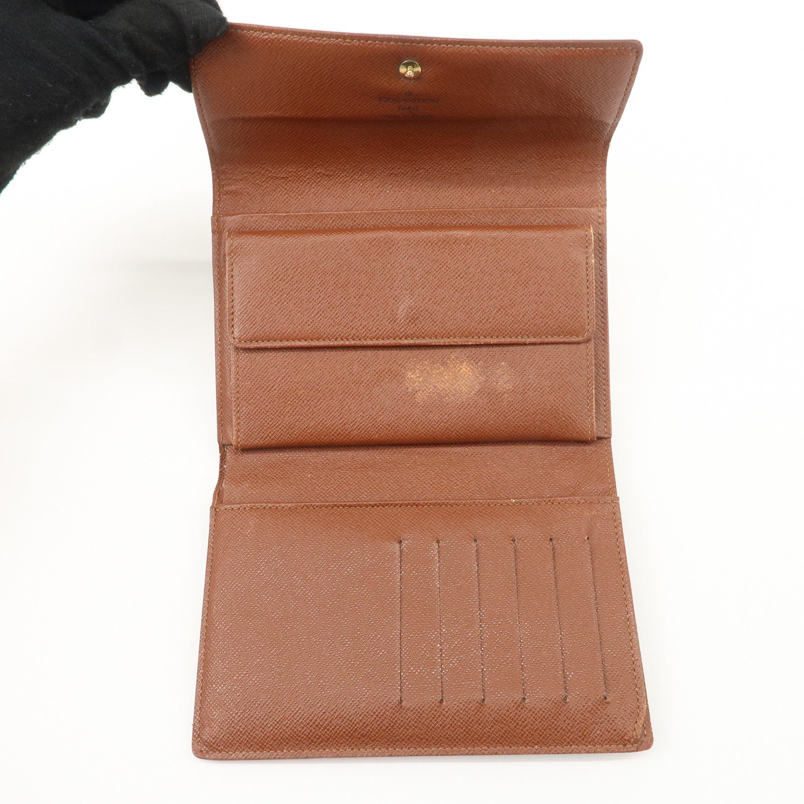 Louis Vuitton Monogram Set of 3 Wallet M61202 M61619 Used