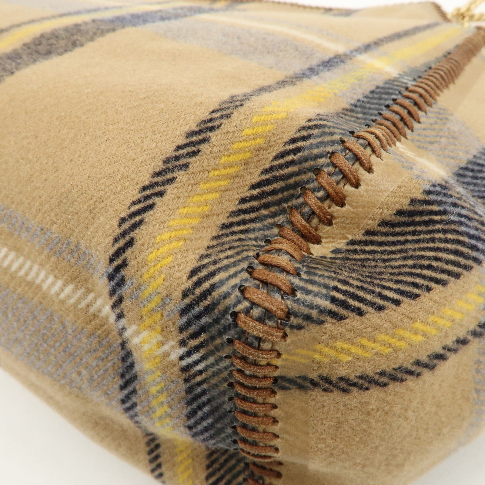 STELLA MCCARTNEY Falabella 2Way Hand Bag Shoulder Bag Plaid