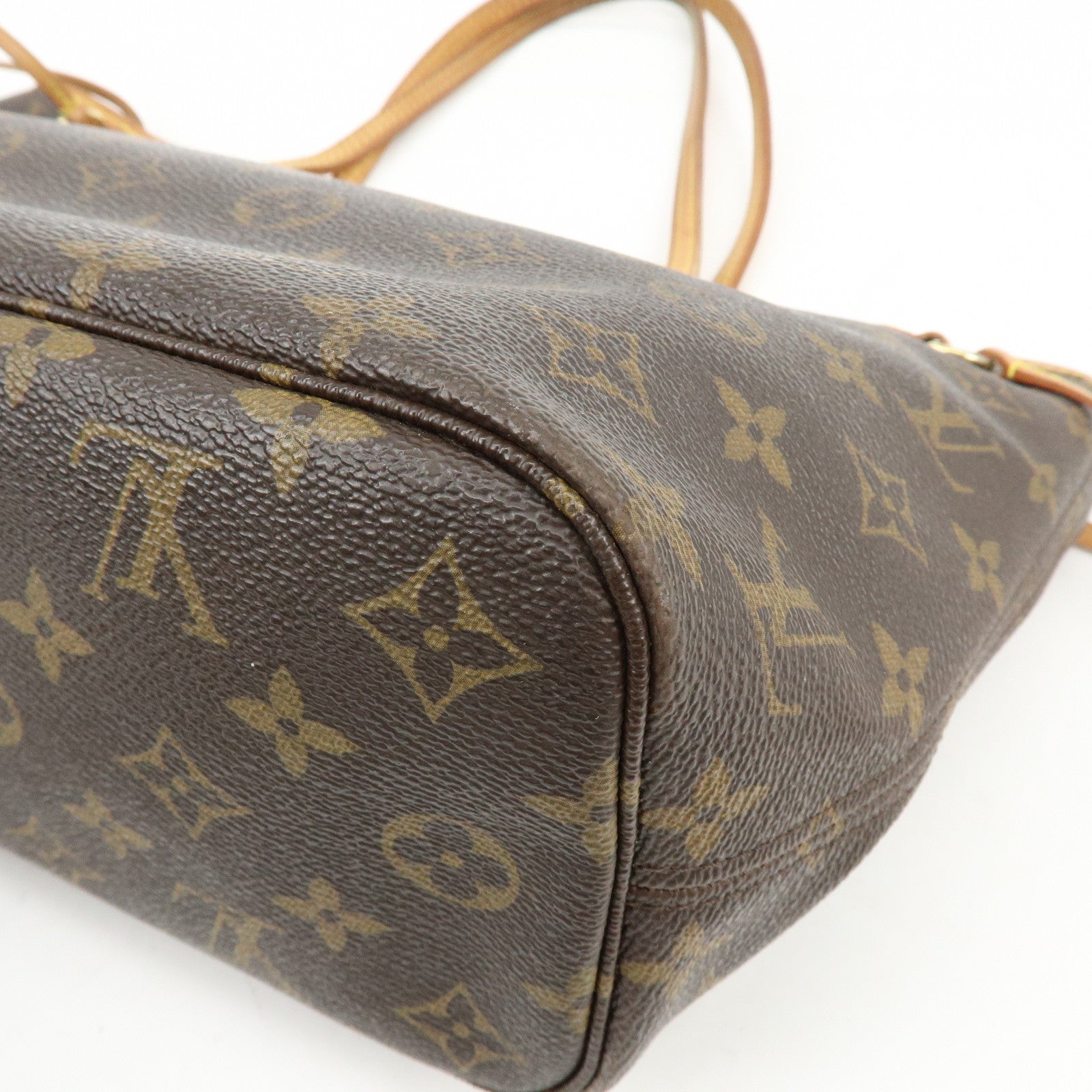 Louis Vuitton Monogram Neverfull PM Tote Bag Hand Bag Brown M40155