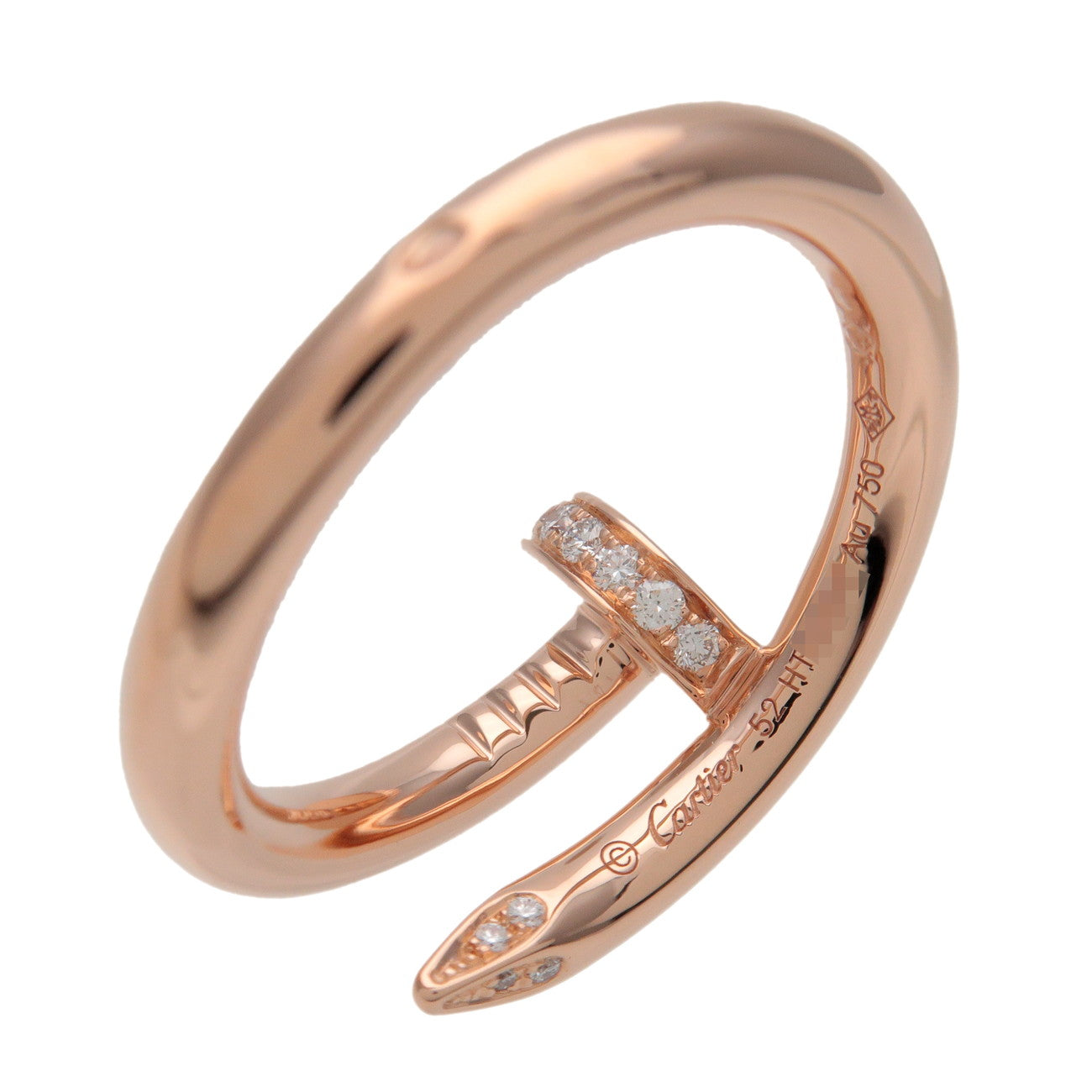 Cartier Juste un Clou Diamond Ring K18 750PG Rose Gold #52 US6.25