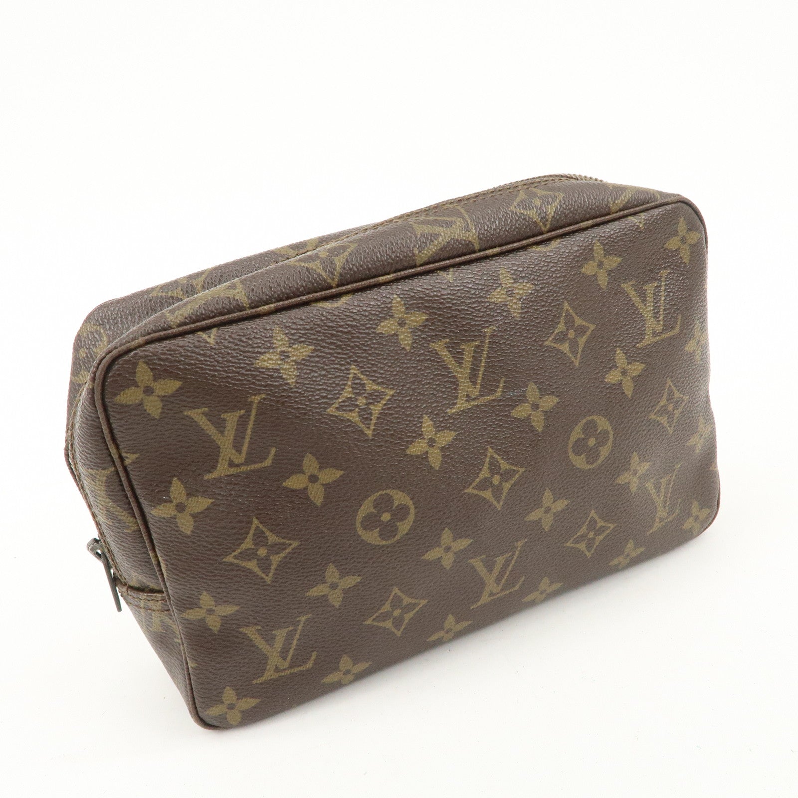 Louis Vuitton Monogram Trousse Toilette 23 Pouch Brown M47524 Used