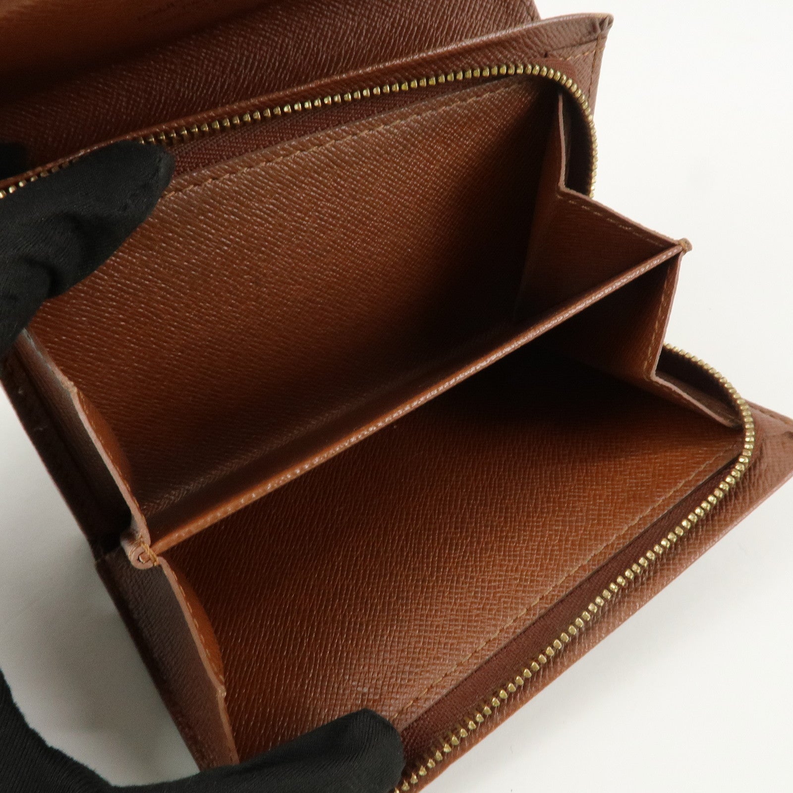 Louis Vuitton Set of 2 Monogram Canvas Wallet M61723 M61736 Used