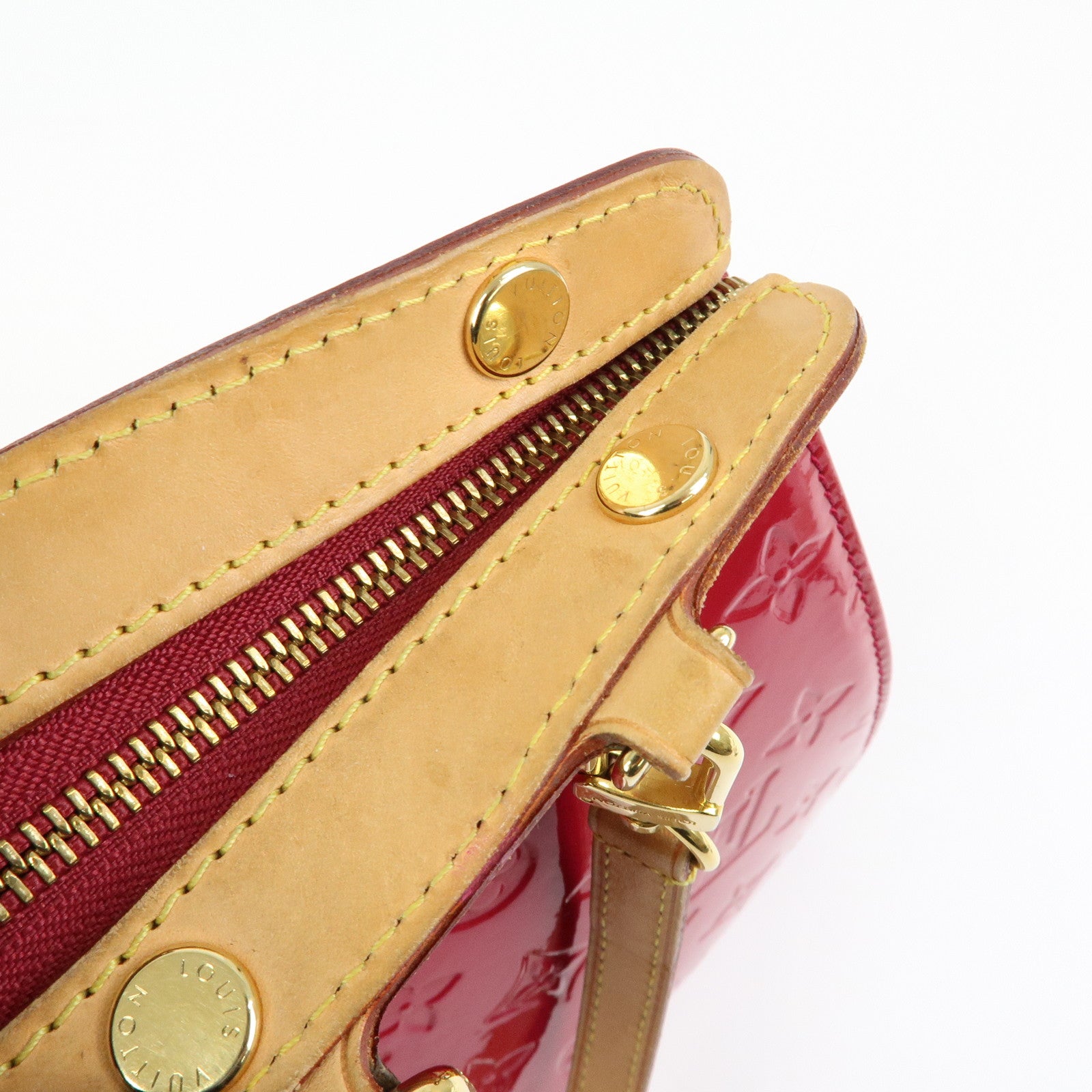 Louis Vuitton Vernis Brea MM 2Way Hand Bag Rose Indien M91798