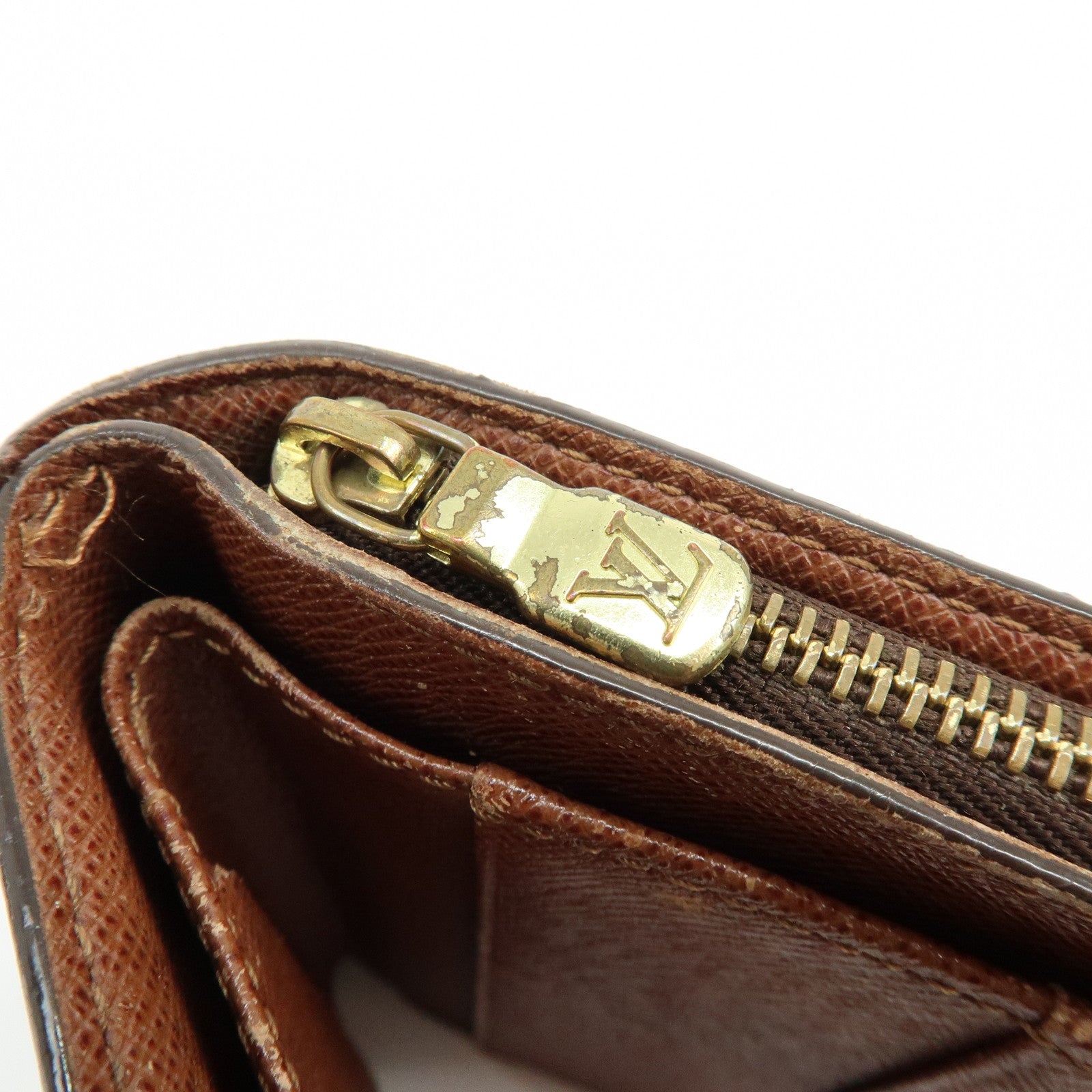 Louis Vuitton Monogram Compact Zippy Wallet Brown M61667