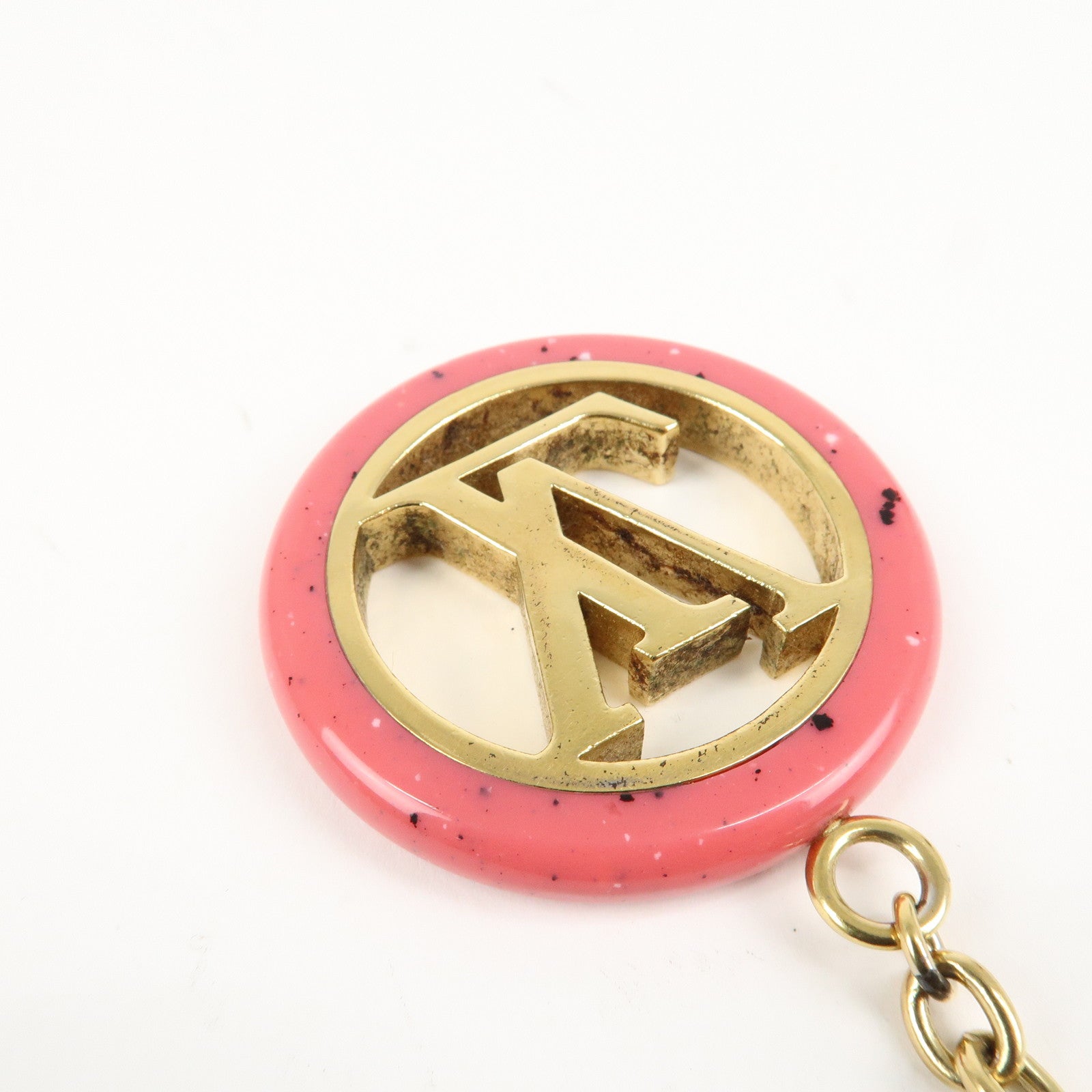 Louis Vuitton Porte Cles Color Line Charm Key Ring M64525 Used