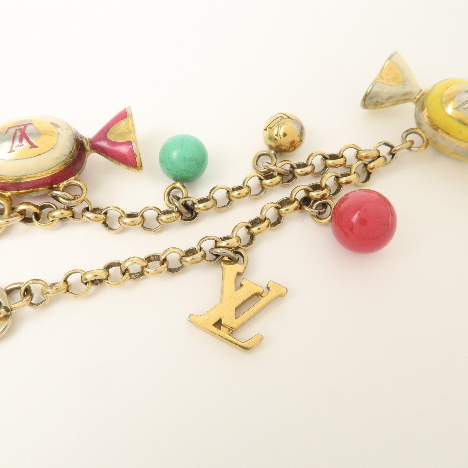 Louis Vuitton Porte Cles Chaine Delice Key Charm Multicolor M66002