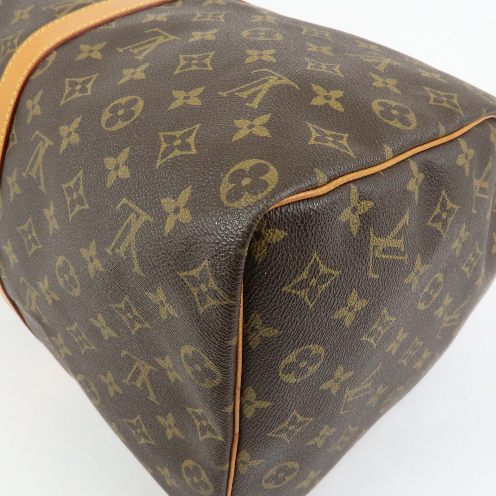 Louis Vuitton Monogram Keep All 50 Boston Bag Hand Bag Brown M41426