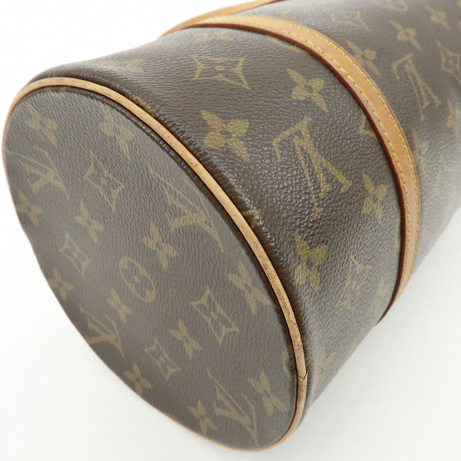 Louis Vuitton Monogram Papillon 30 Hand Bag Brown M51385