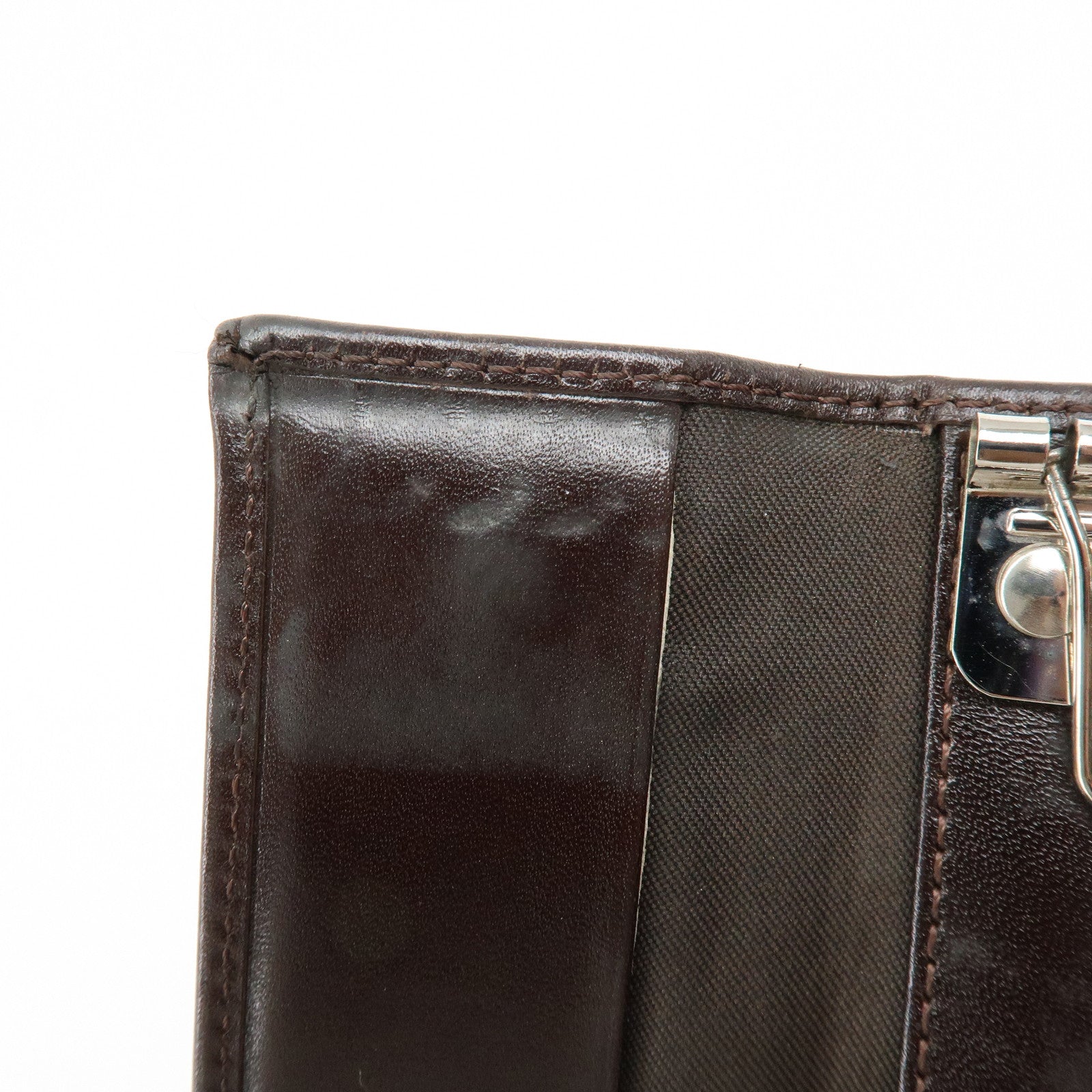 FENDI Zucca Zucchino Set of 3 Key Case Coin Case Brown Black