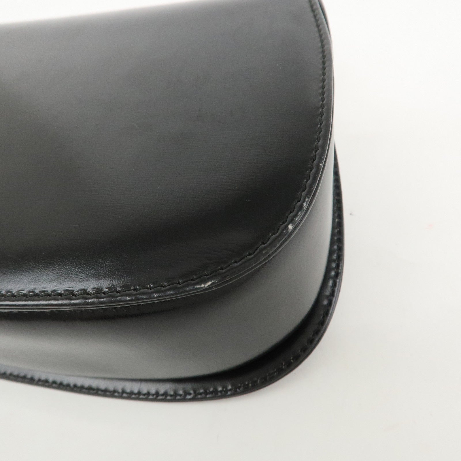 GUCCI Bamboo Leather 2WAY Bag Hand Bag Black 000 2046