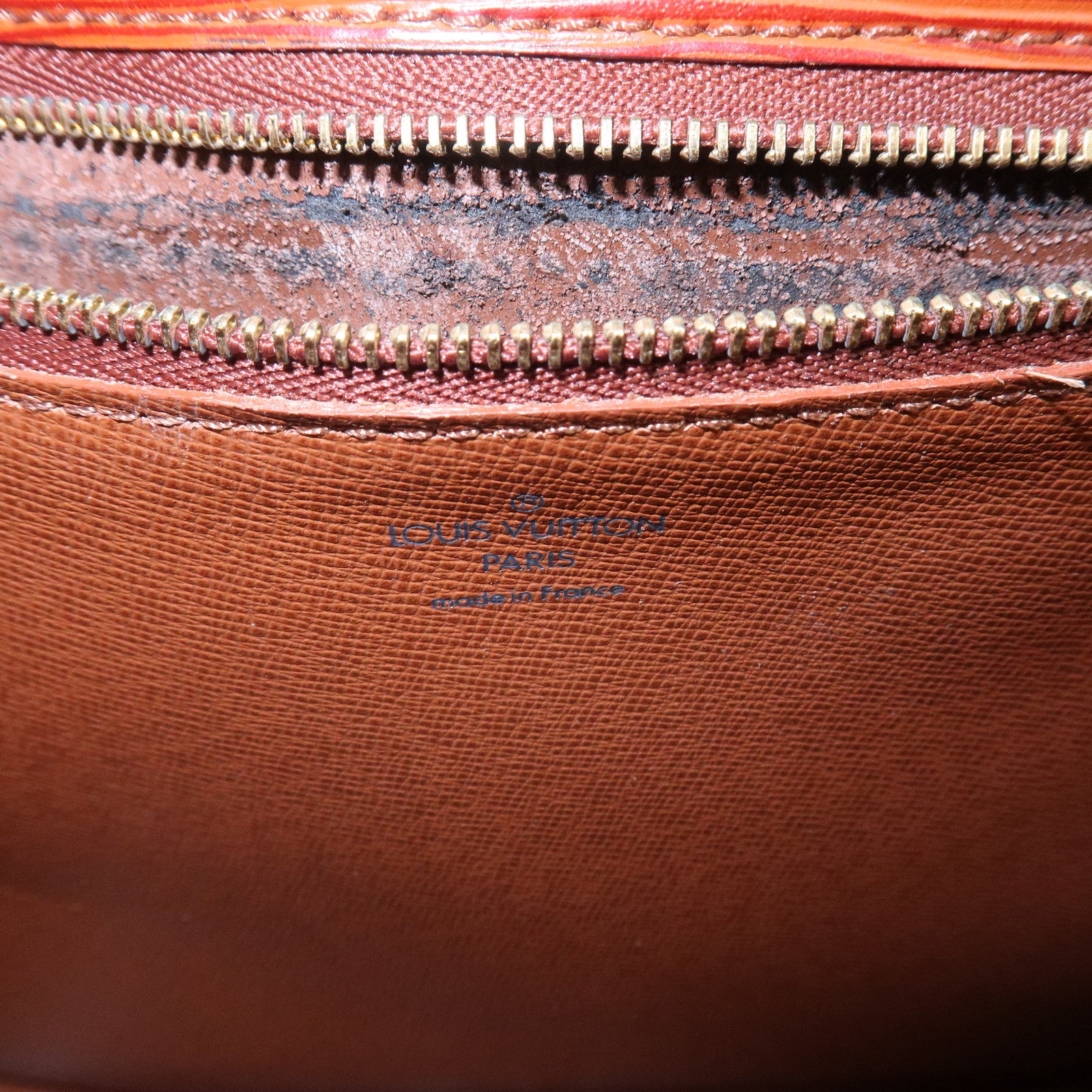 Louis Vuitton Epi Saint Cloud Shoulder Bag Kenya Brown M52193