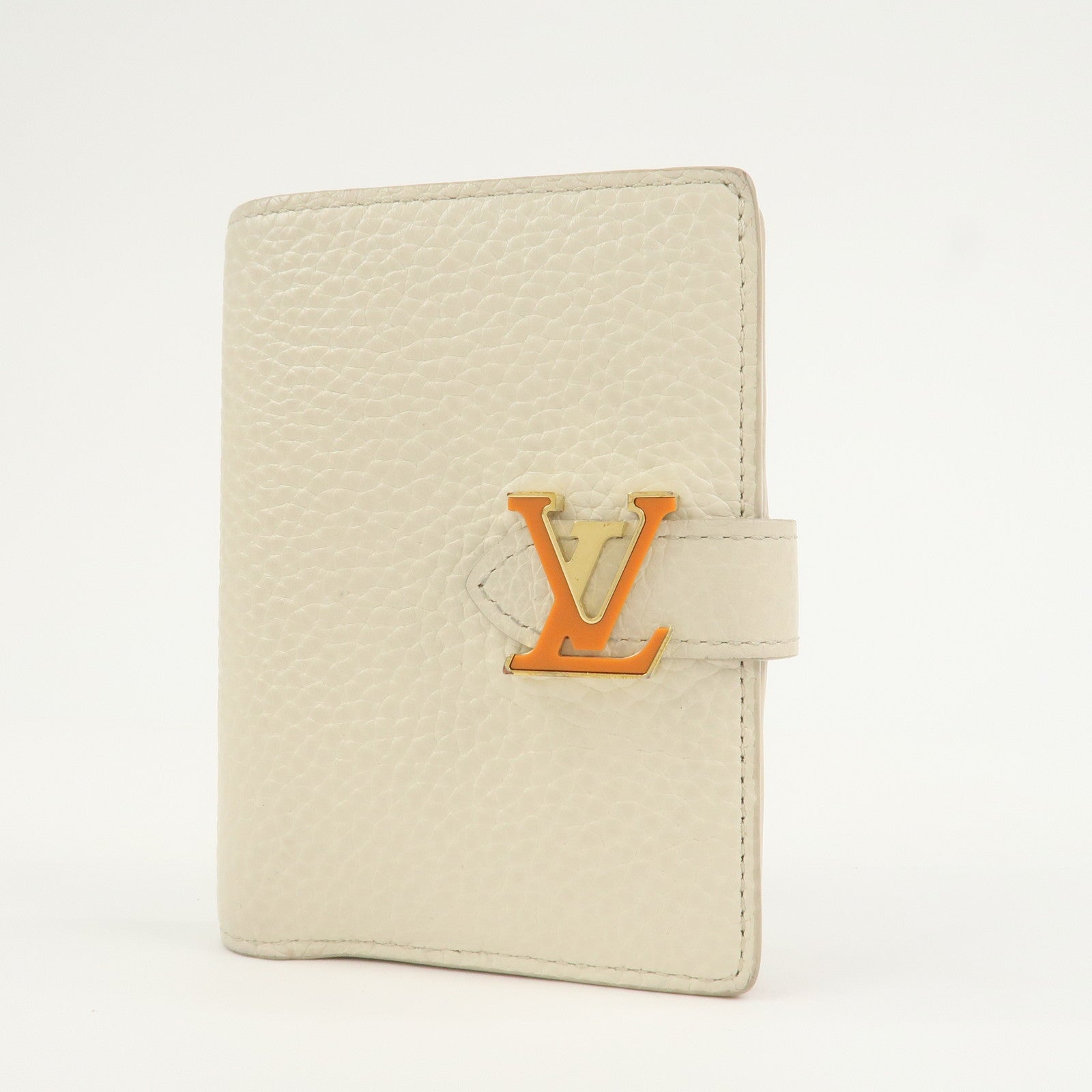 Louis Vuitton Capcines Taurillon Leather Vertical Wallet M11169