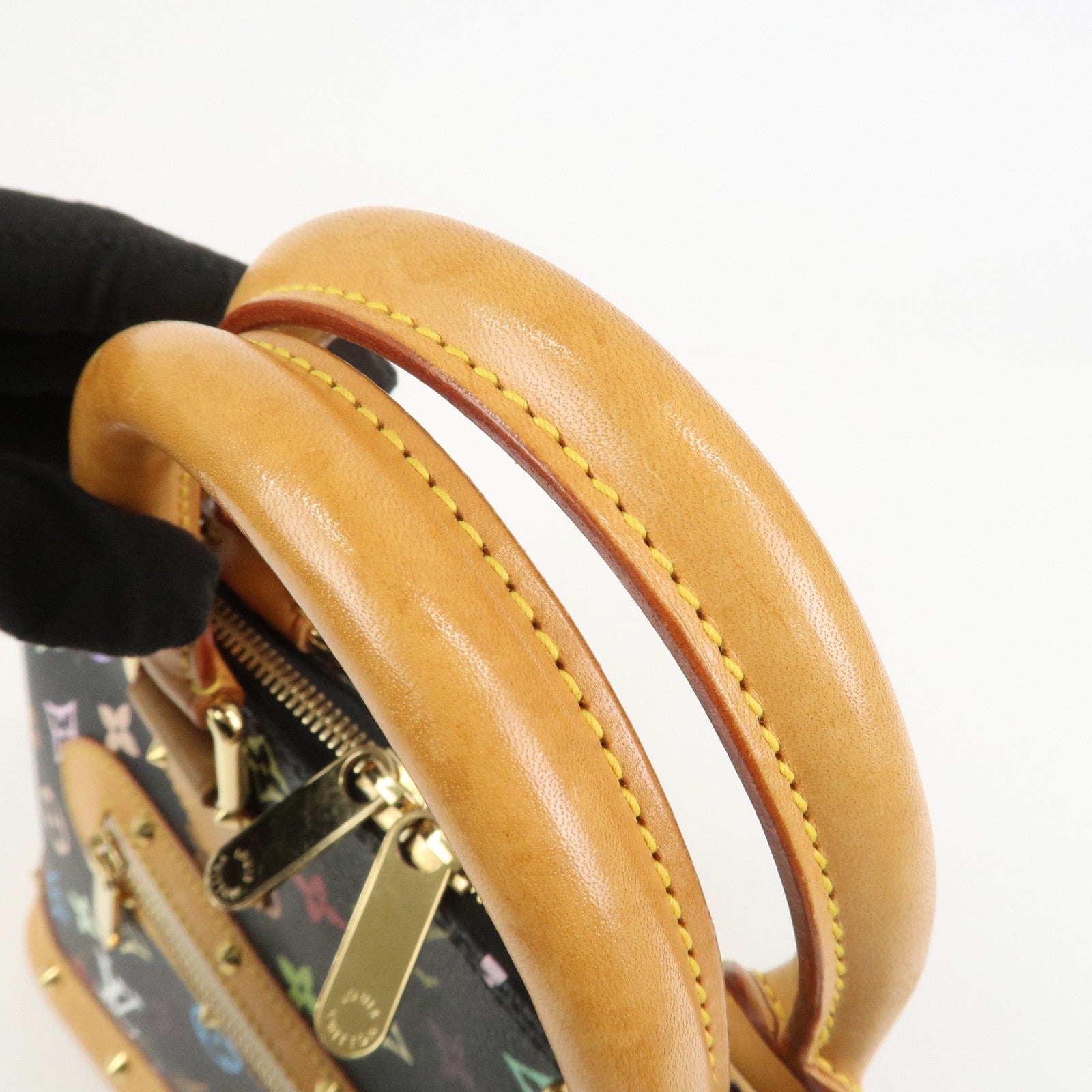 Louis Vuitton Monogram Multicolor Alma Hand Bag Noir M92646
