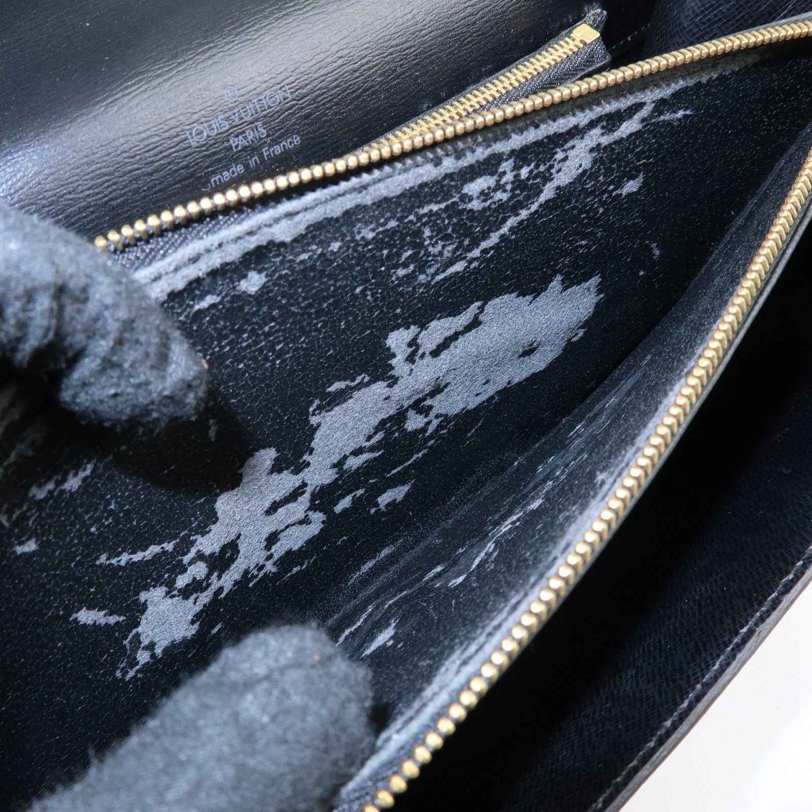 Louis Vuitton Epi Concorde Leather Hand Bag Noir Black M52132