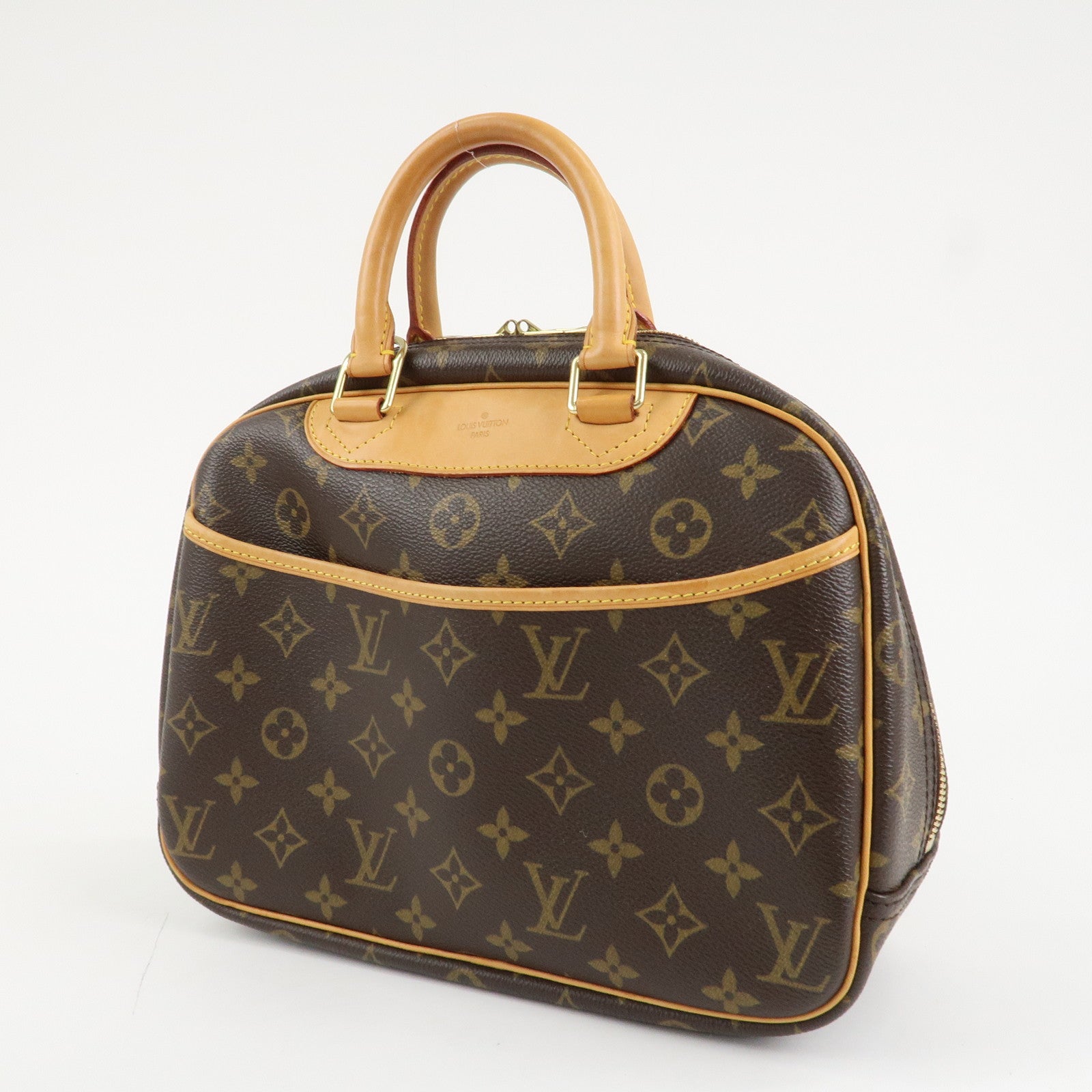 Louis Vuitton Monogram Trueville Hand Bag Brown M42228 Used