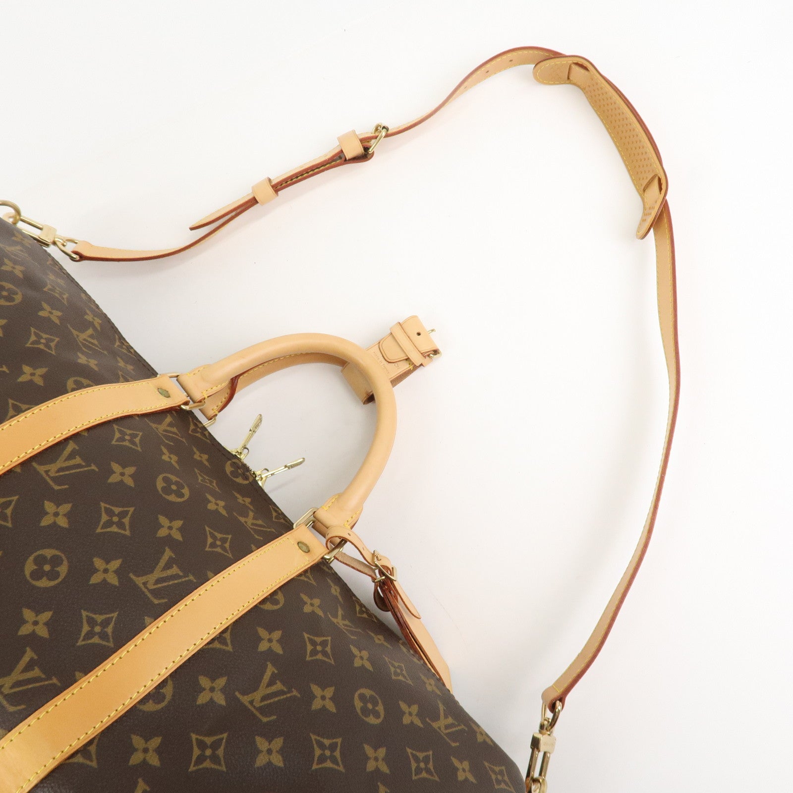 Louis Vuitton Monogram Keep All 50 Bandouliere Boston Bag M41416