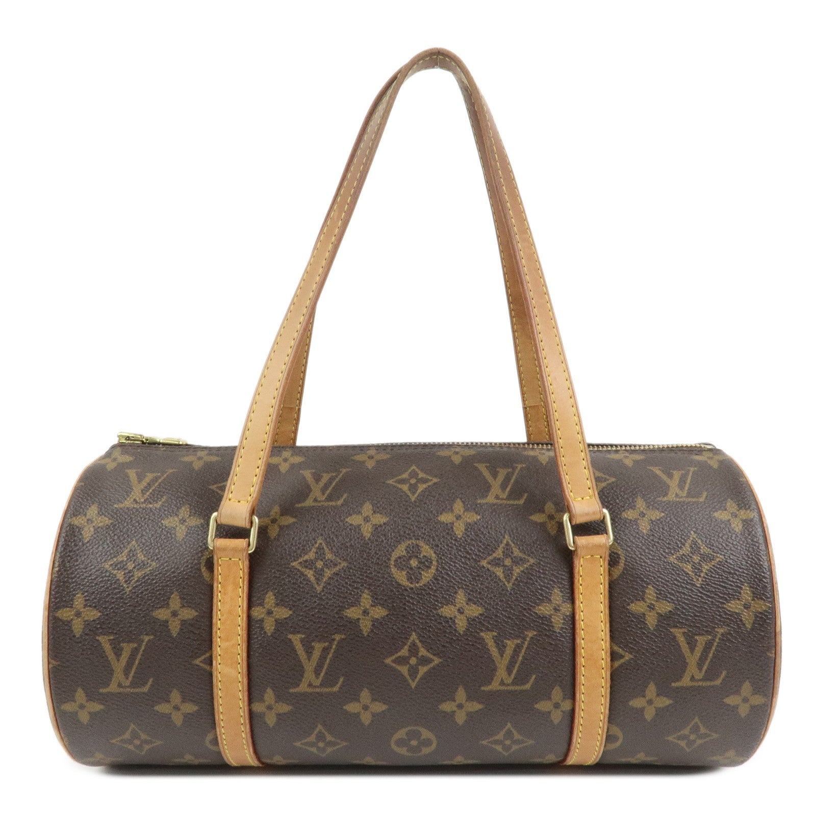 Louis Vuitton Monogram Papillon 30 Hand Bag New Style Brown M51385