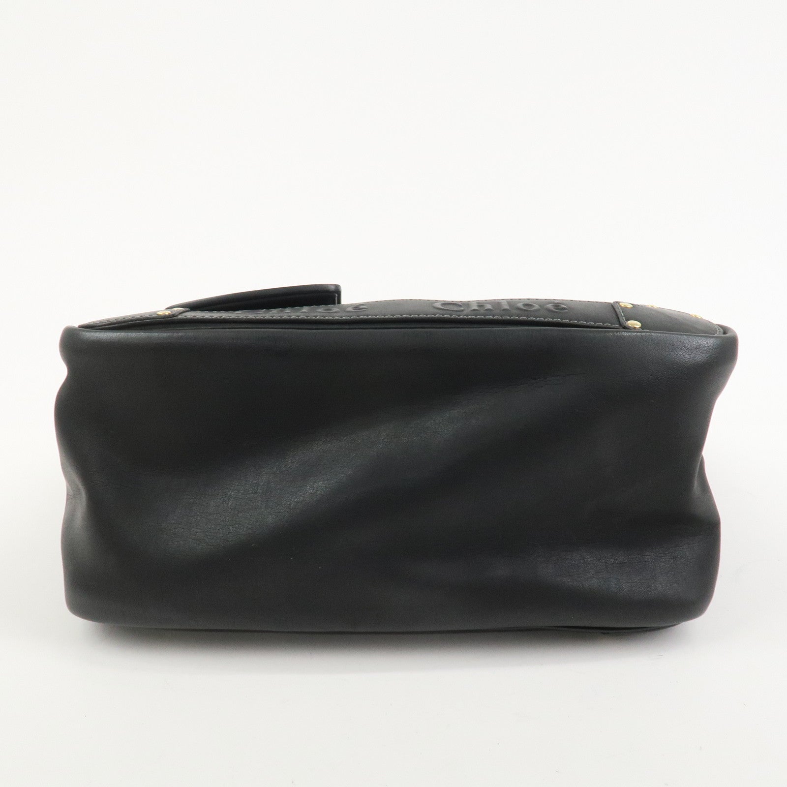 Chloe Eden Leather Tote Bag Shoulder Bag Hand Bag Black