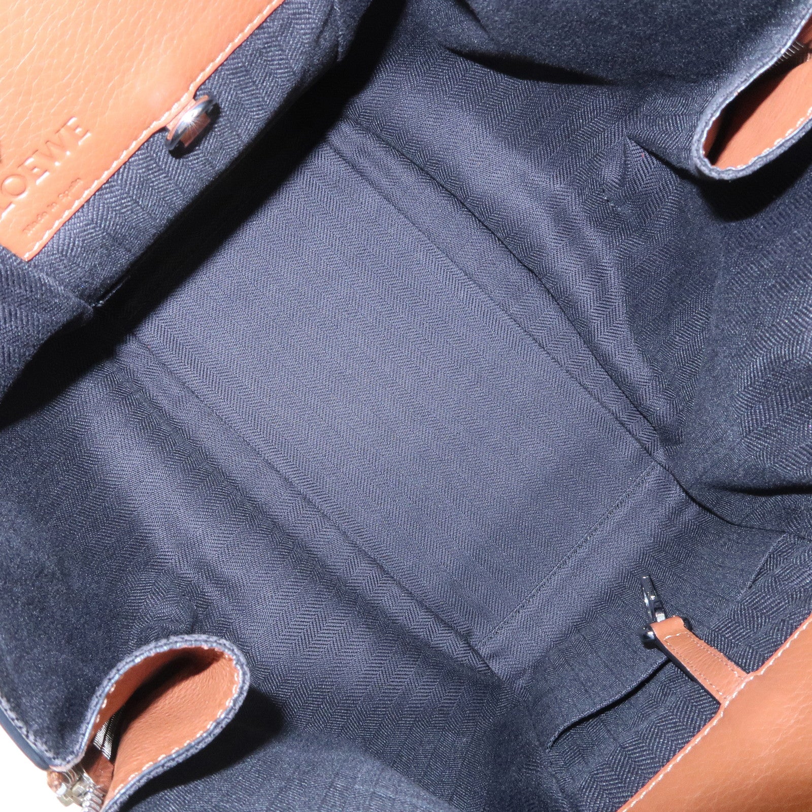 LOEWE Leather Hammock Small 2Way Bag Shoulder Bag Tan Used