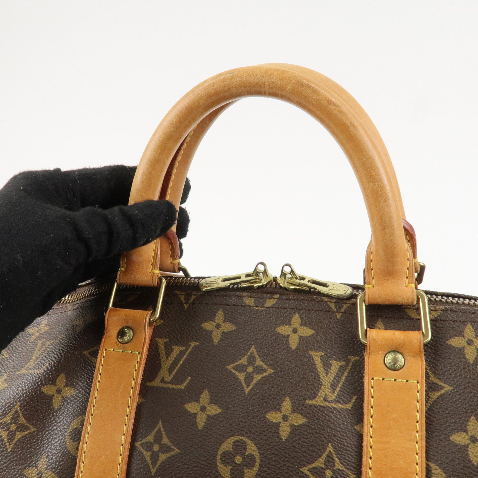 Louis Vuitton Monogram Keep All 50 Bag Boston Bag Brown M41426 Used