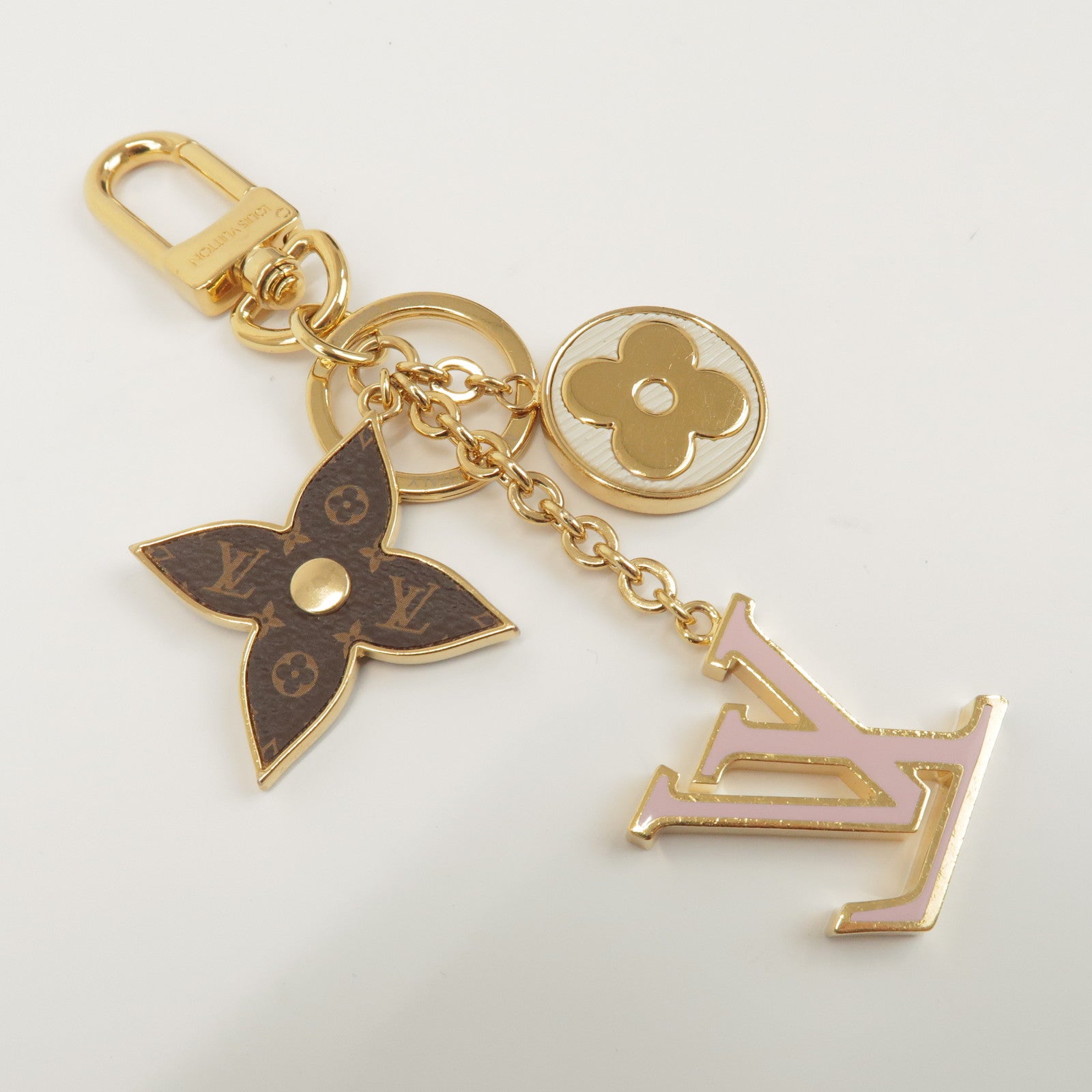 Louis Vuitton Porte Cles Spring Street Metal Bag Charm Gold M69008