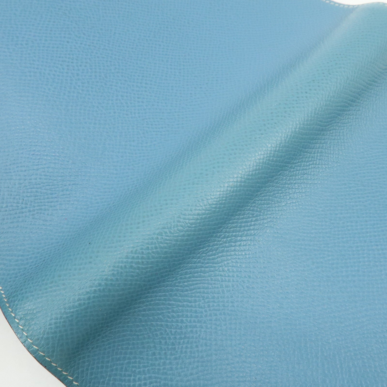 HERMES Globe Trotter Veau Epsom Planner Cover □H Stamped Blue Jean