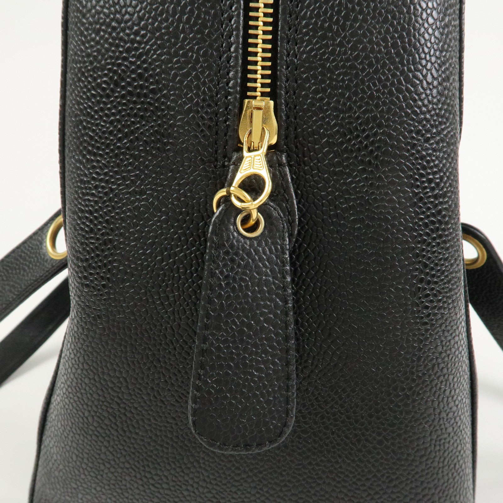 CHANEL COCO Mark Caviarskin Chain Shoulder Bag Black A10492