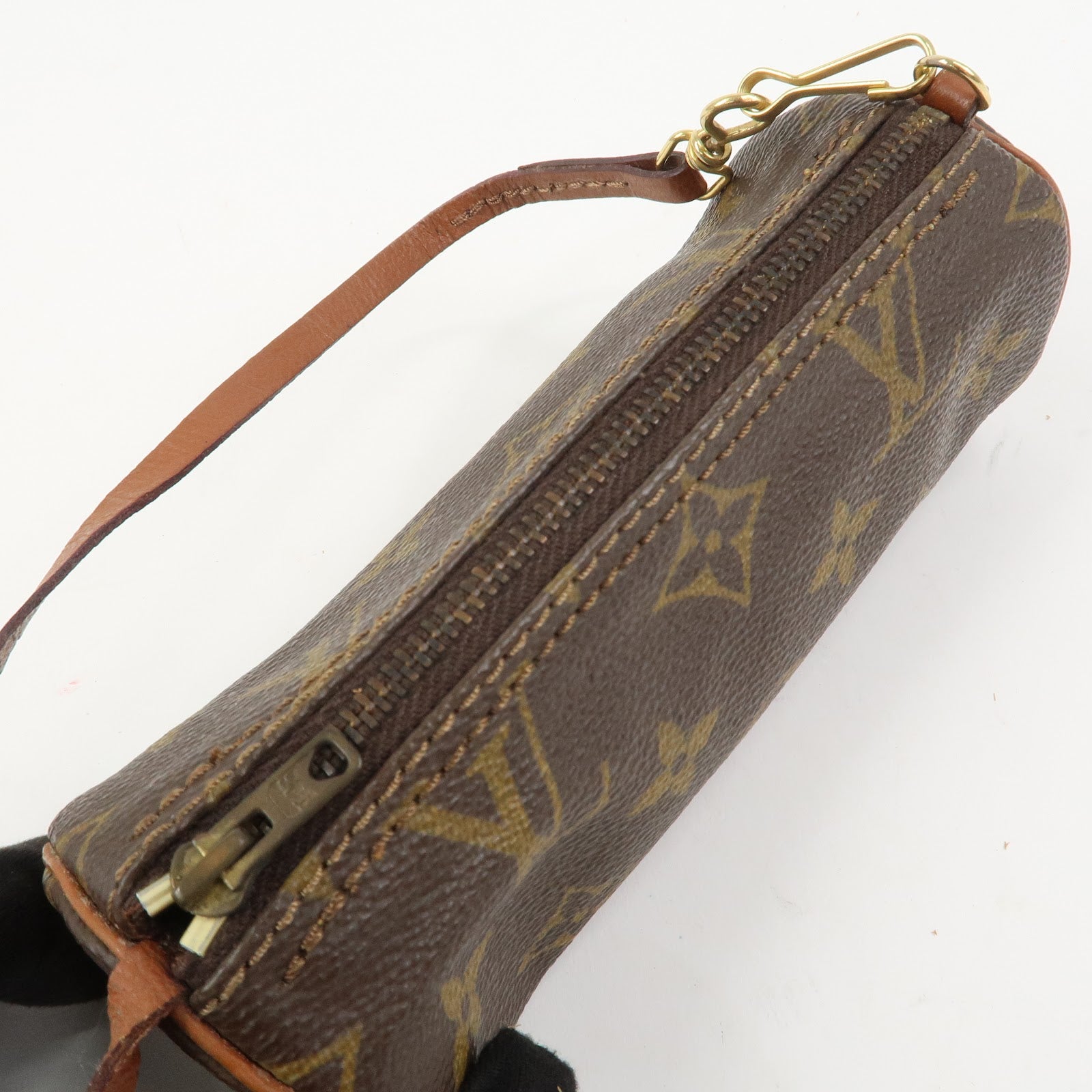 Louis Vuitton Monogram Mini Pouch for Papillon Bag Old Style Brown