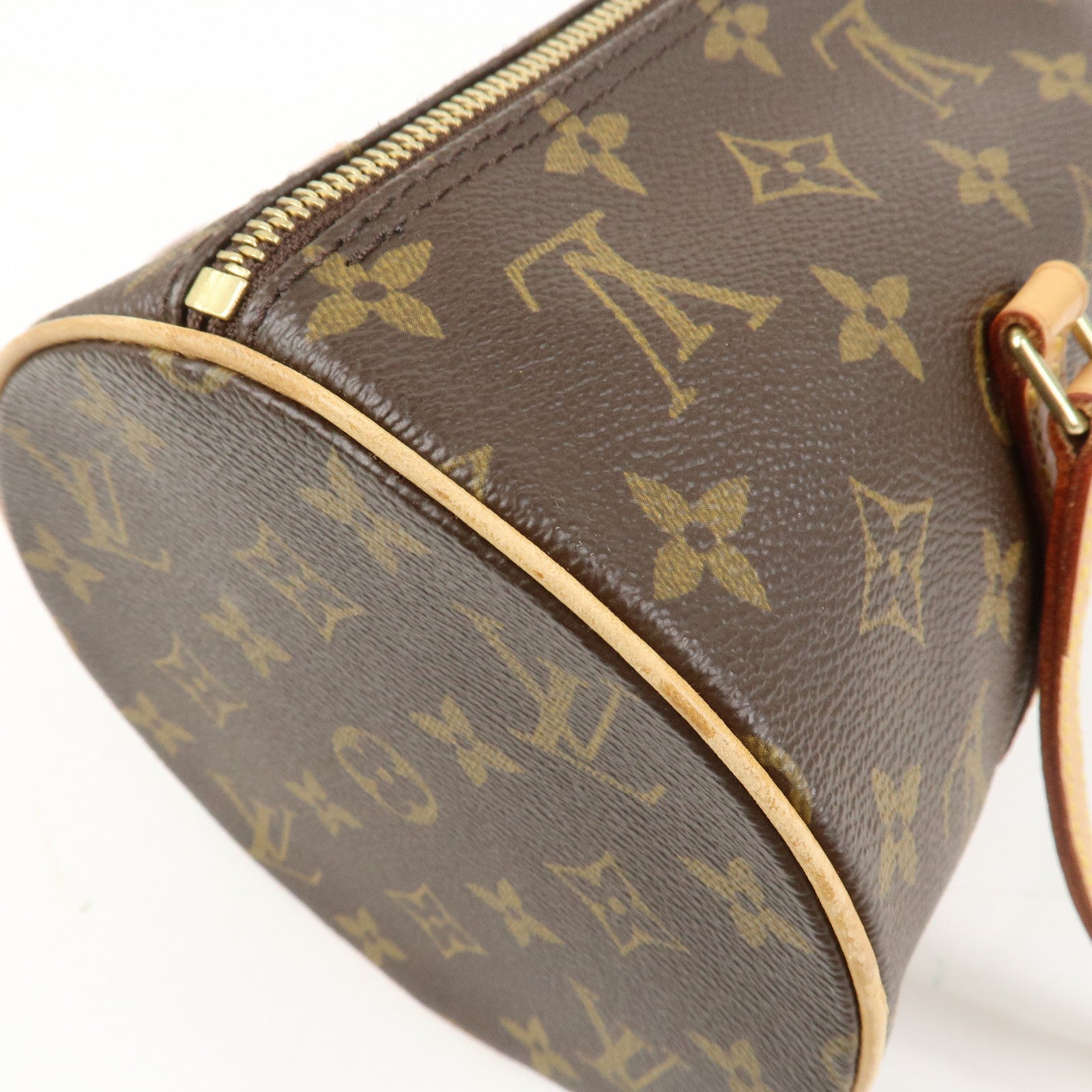 Louis Vuitton Monogram Papillon 30 Hand Bag Brown M51385