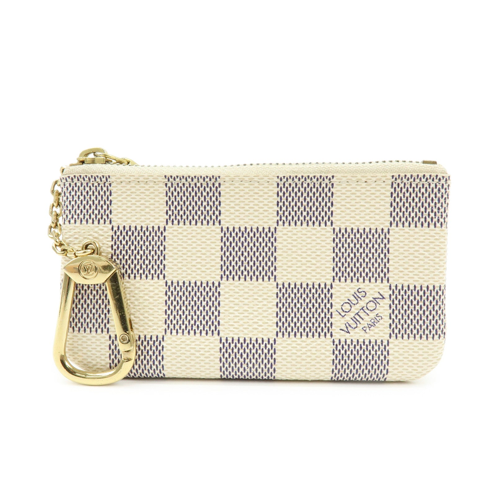 Louis Vuitton Damier Azur Pochette Cles Coin Case Key Case N62659