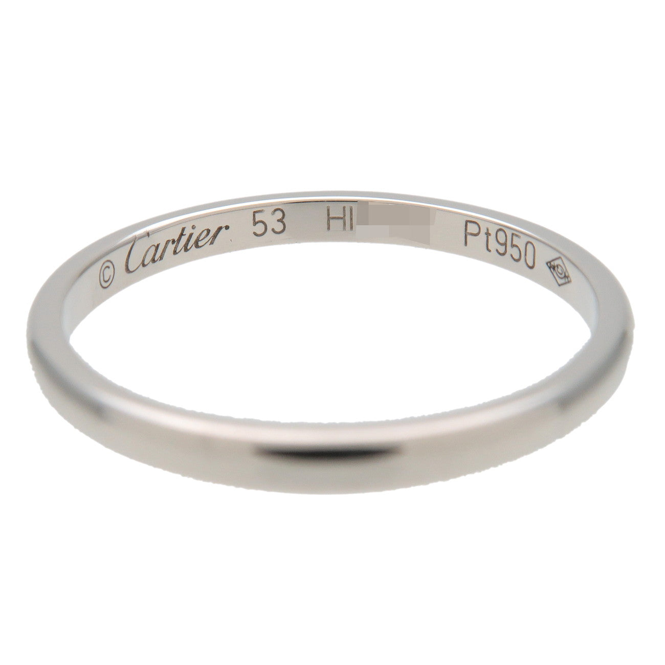 Cartier 1895 Wedding Ring PT950 Platinum #53 US6.5 EU53 HK14